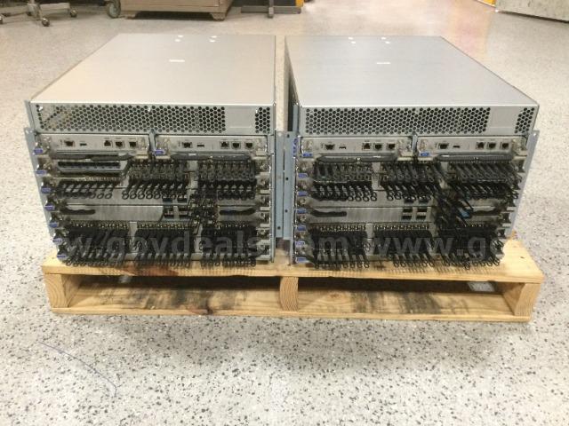 Lot of 2 Brocade X6-4 8U 4-Slot Gen 6 Fibre Channel Director Switch