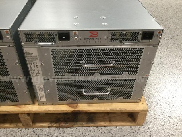 Lot of 2 Brocade X6-4 8U 4-Slot Gen 6 Fibre Channel Director Switch Brocade X6-4 Government Surplus Auction - Photo #5