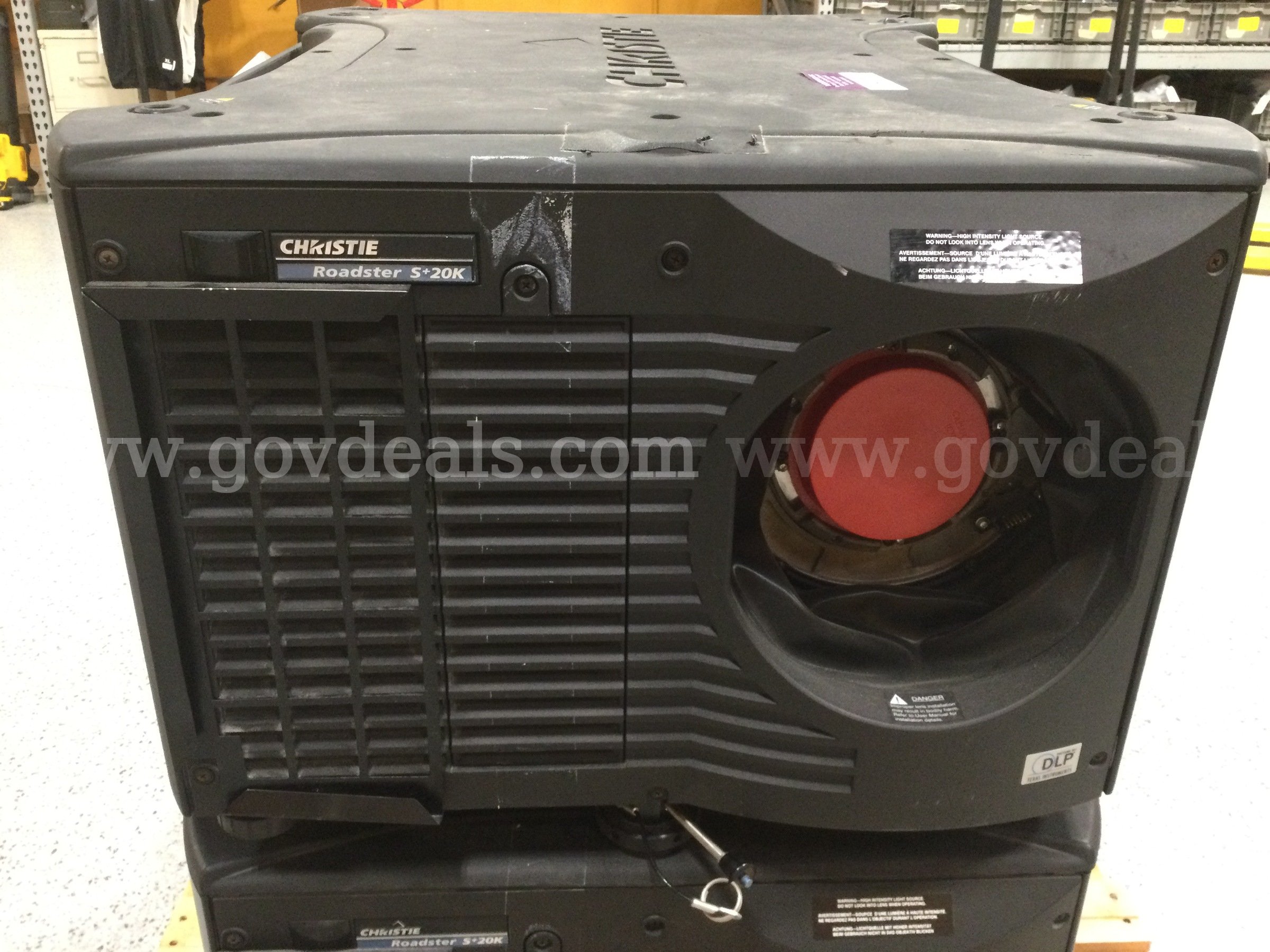 2 Christie Roadster S+20K DLP Projectors - Untested Christie Roadster S+20K Government Surplus Auction - Photo #2