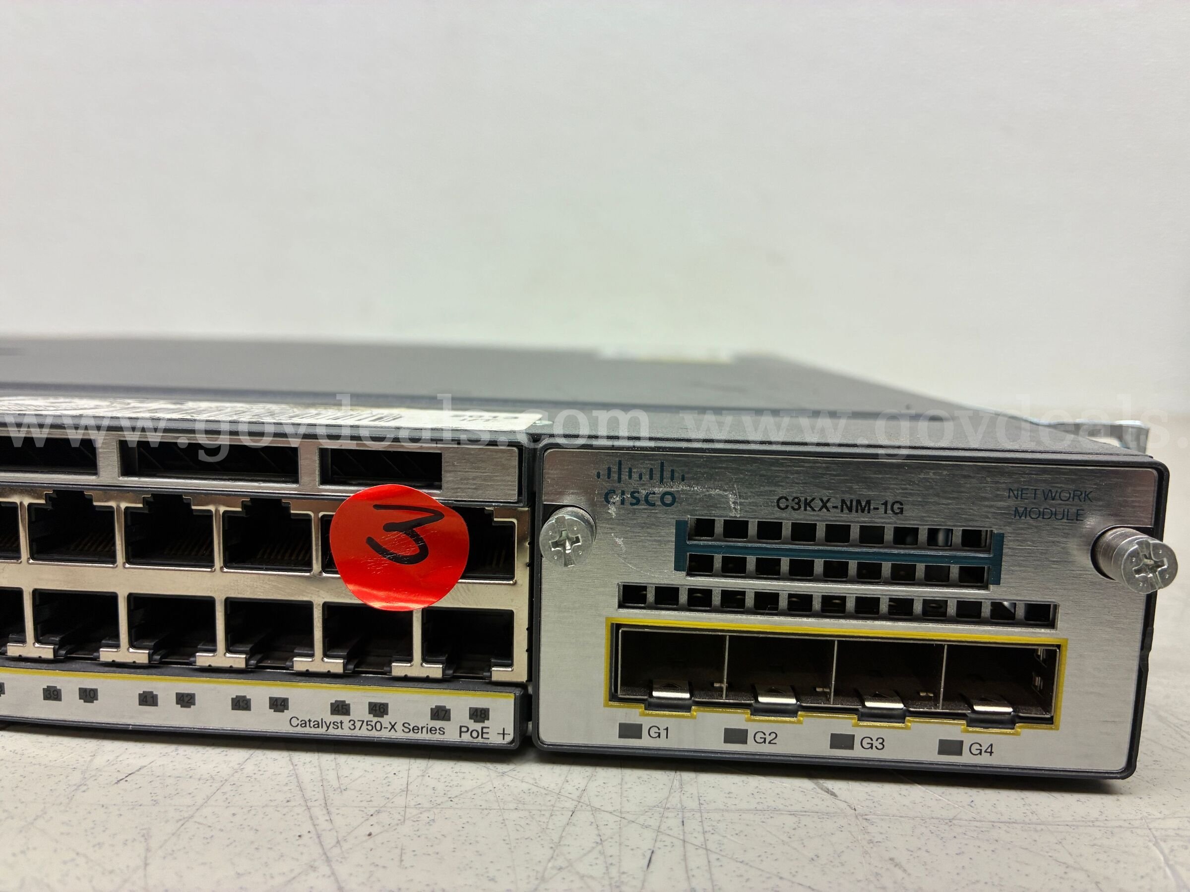 CISCO CATALYST SWITCH 3750 48 PORT CISCO 3750 Government Surplus Auction - Photo #2