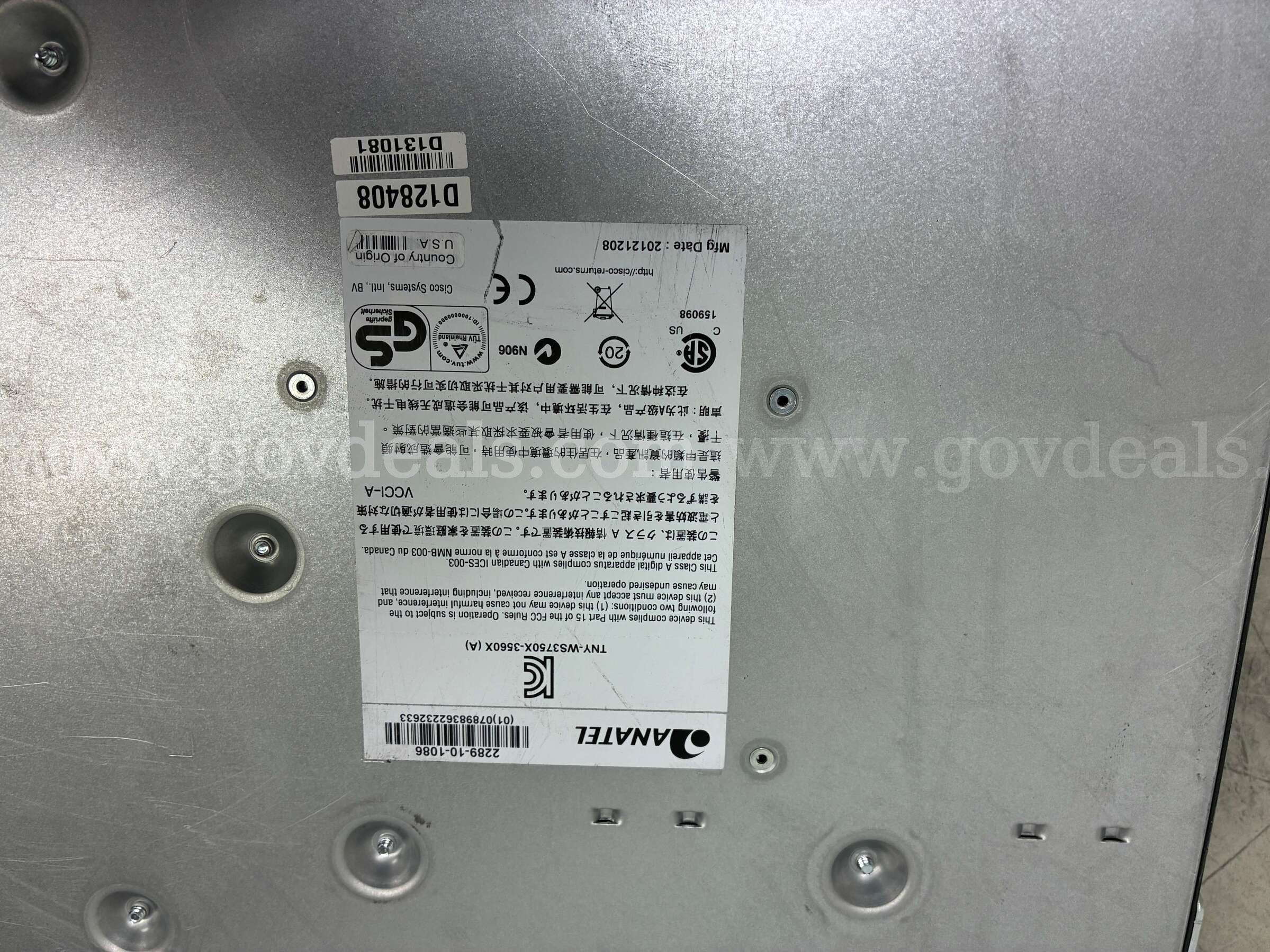 CISCO CATALYST SWITCH 3750 48 PORT CISCO 3750 Government Surplus Auction - Photo #6