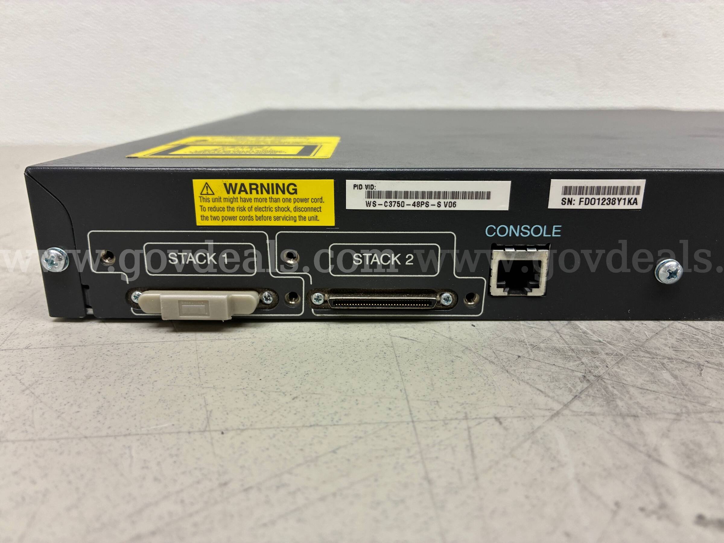 CISCO CATALYST 3750 SERIES PoE-48 CISCO 3750 Government Surplus Auction - Photo #6