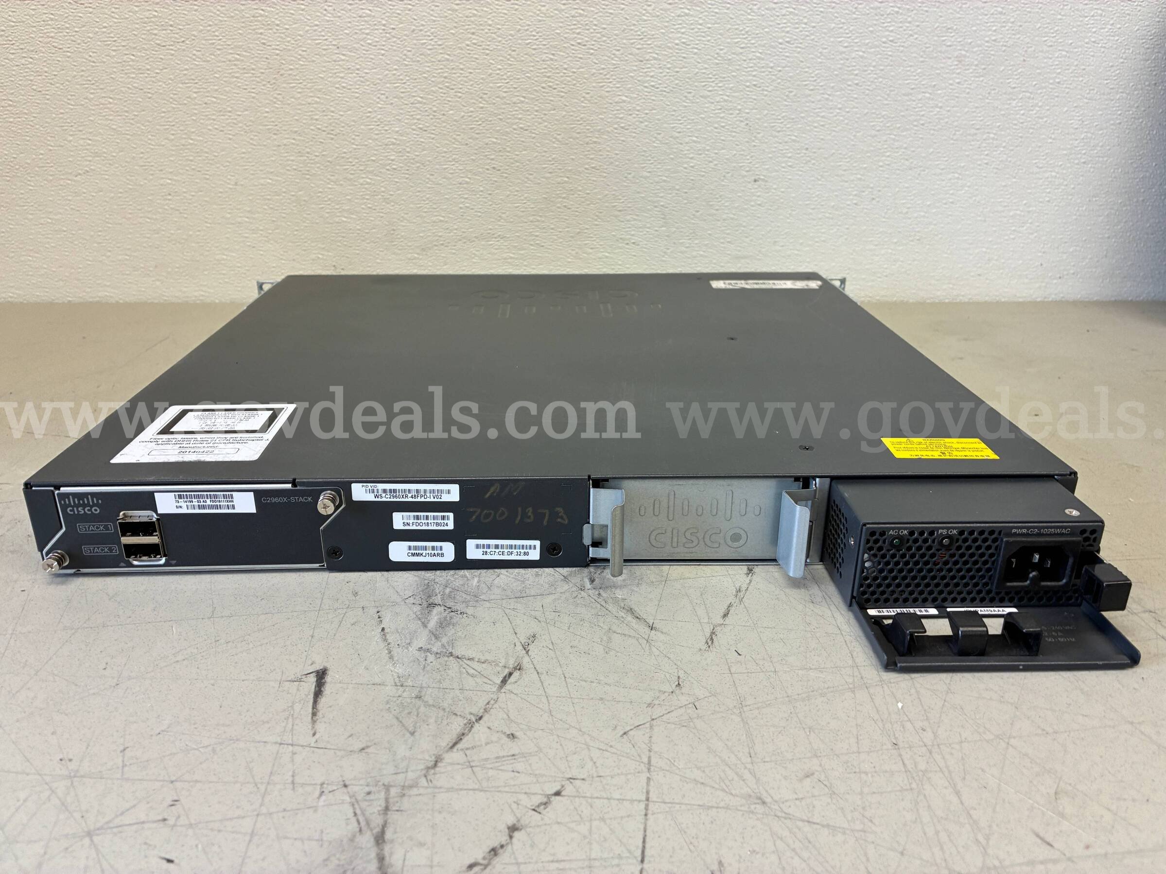 CISCO CATALYST 2960-XR CISCO 2960 Government Surplus Auction - Photo #6