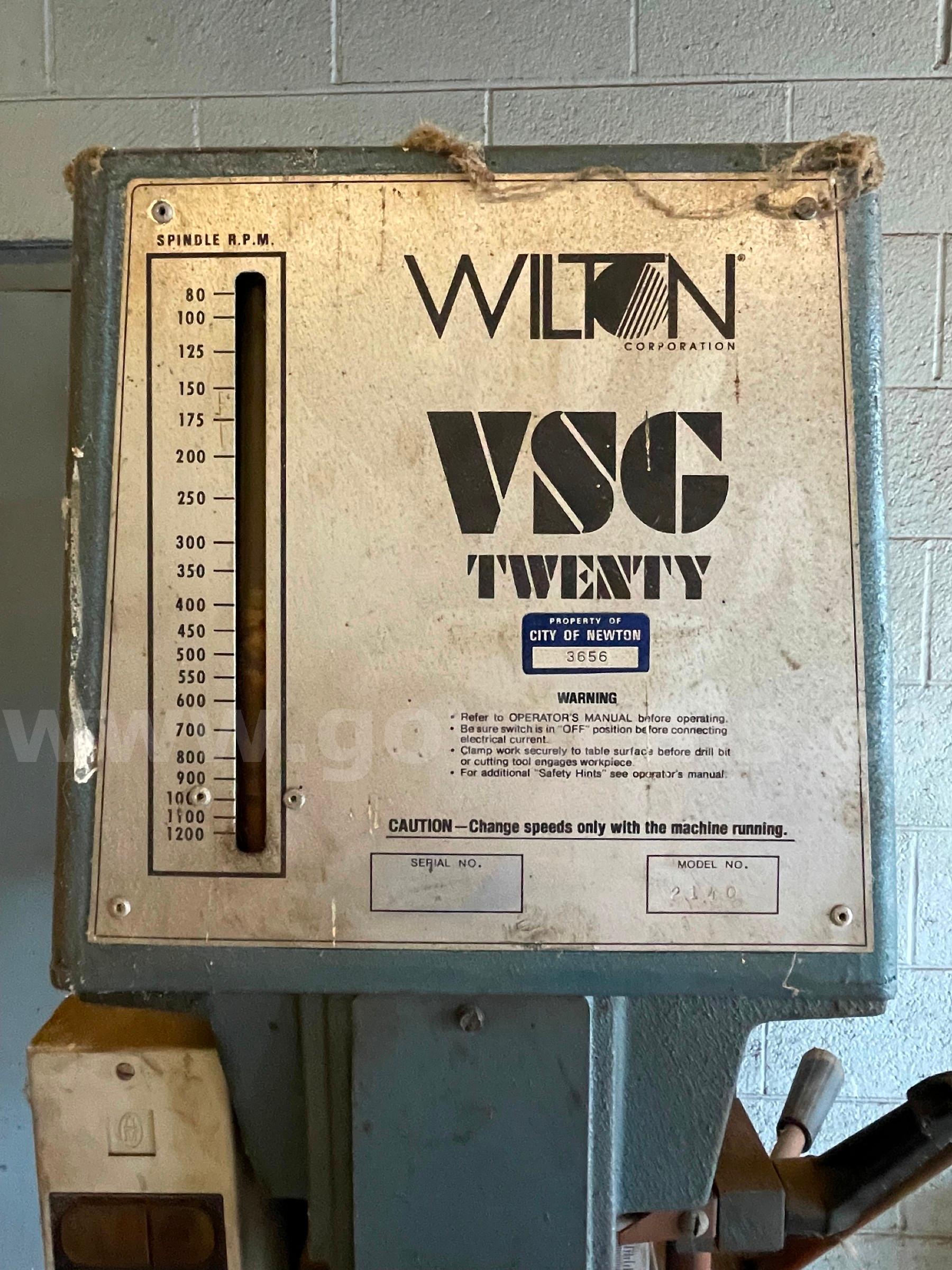 Wilton Drill Press Wilton 2140 Government Surplus Auction - Photo #2
