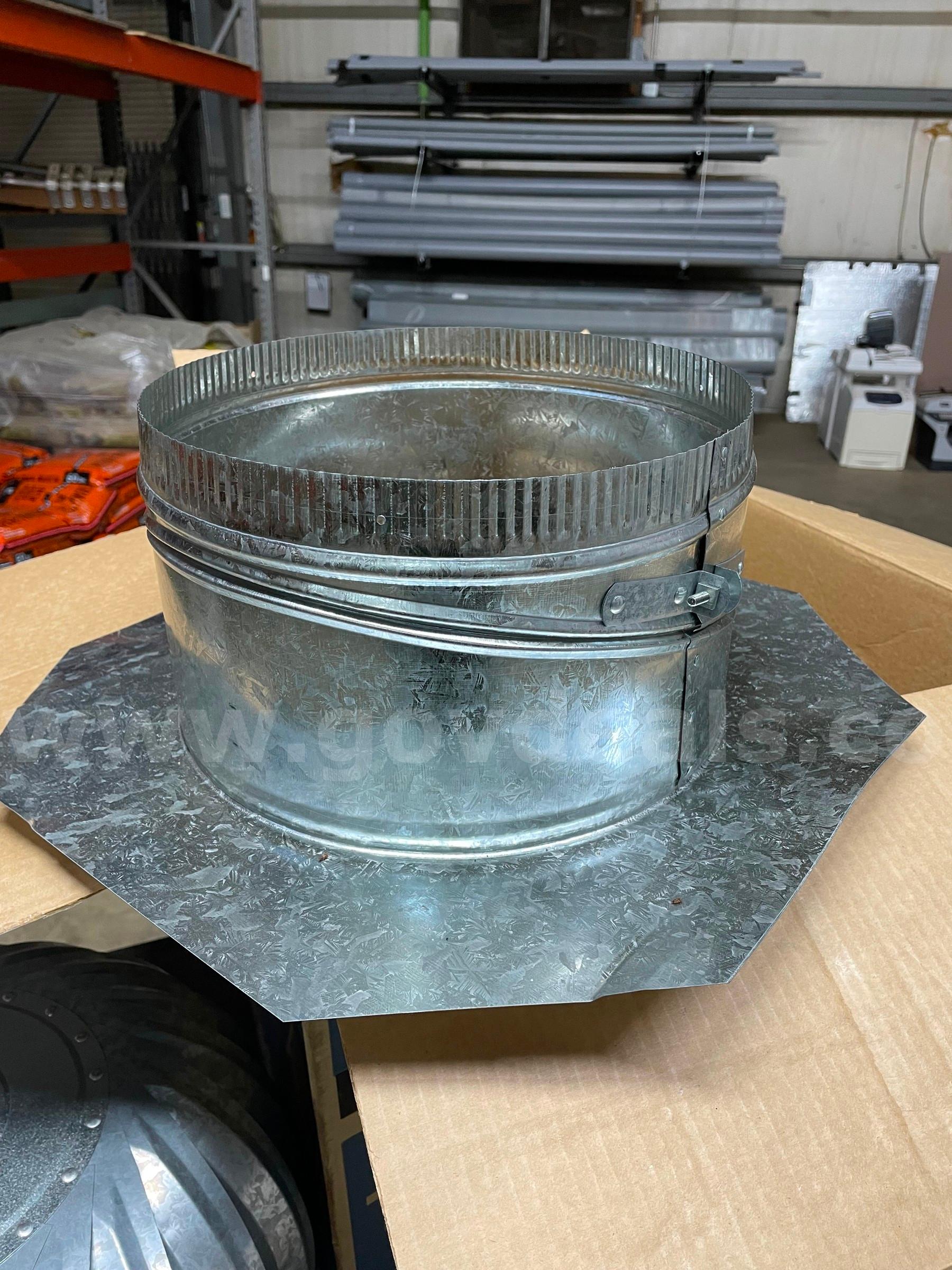 12" Galvanized Steel Turbine Vent CertainTeed WT112X Government Surplus Auction - Photo #4