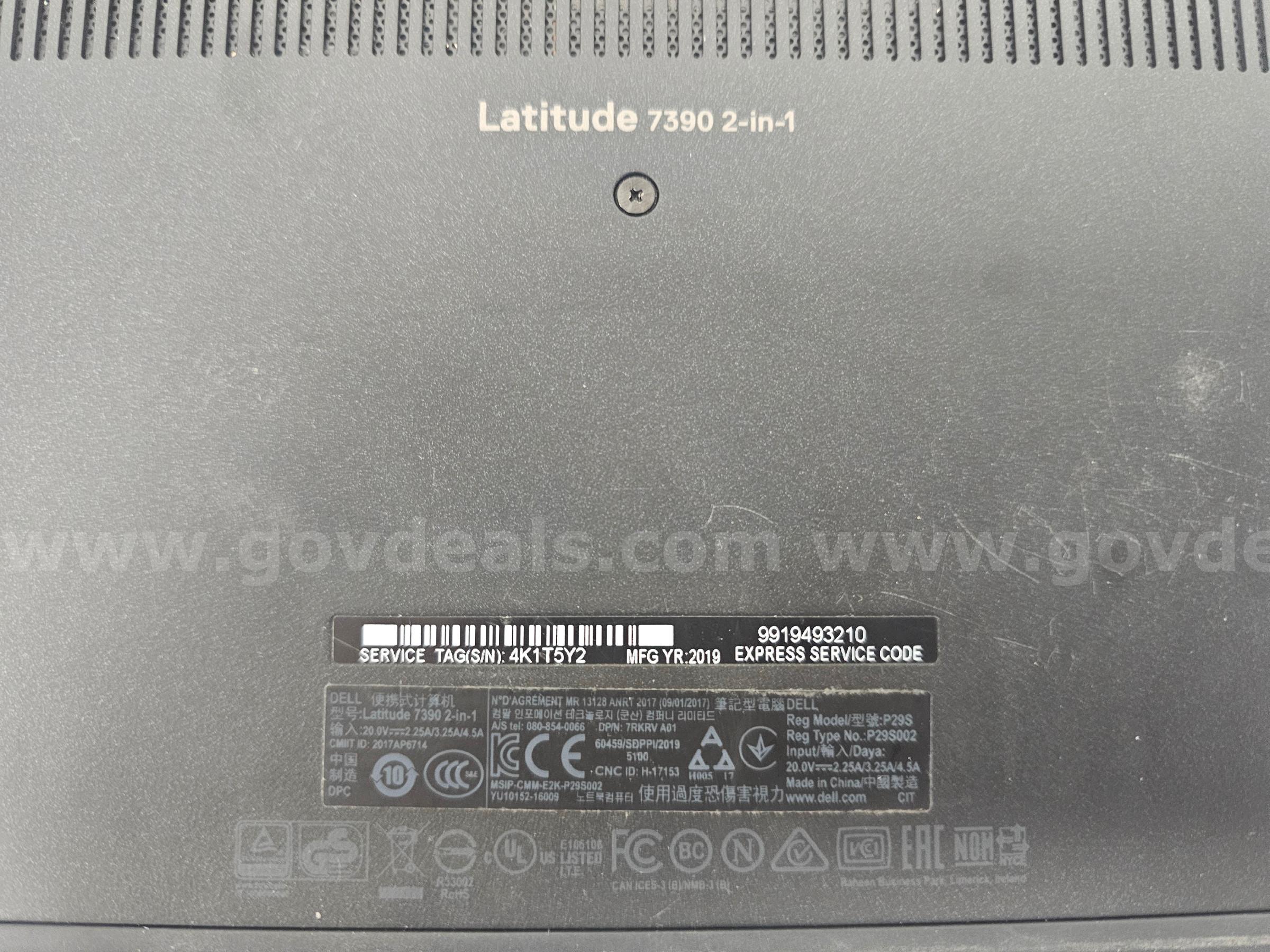 Dell Latitude 7390 2-in-1(Anchorage, AK) IRIS Dell 7390 Government Surplus Auction - Photo #3