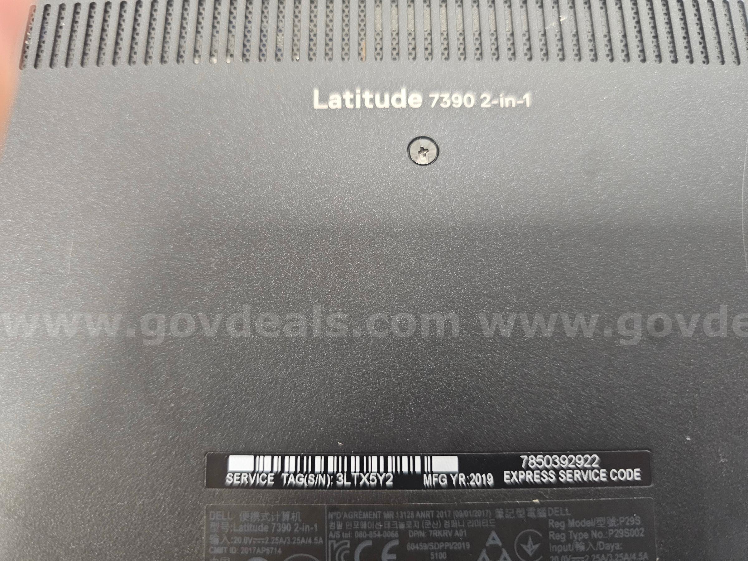 Dell Latitude 7390 2-in-1(Anchorage, AK) Dell 7390 Government Surplus Auction - Photo #3