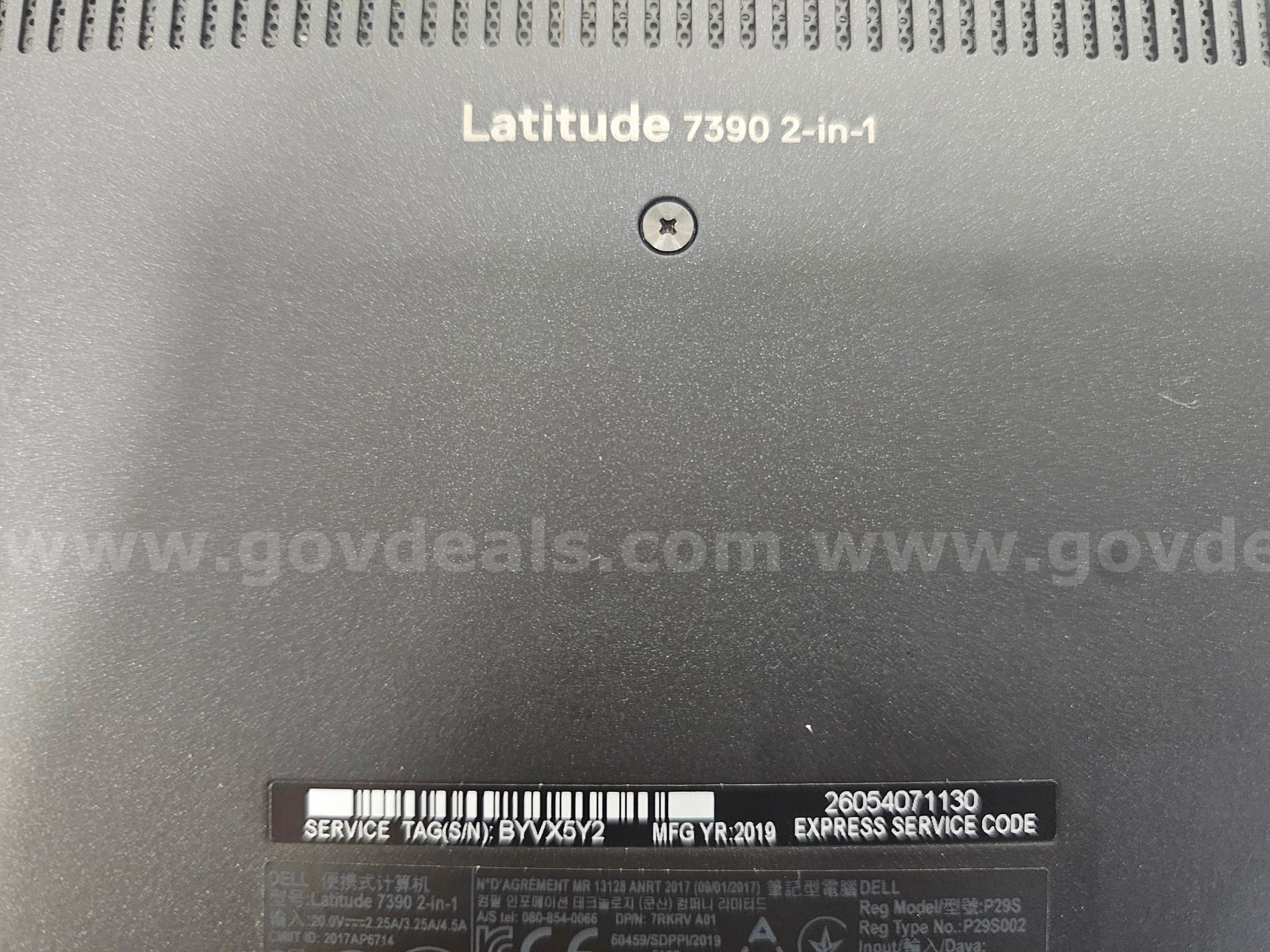 Dell Latitude 7390 2-in-1(Anchorage, AK) Dell 7390 Government Surplus Auction - Photo #3