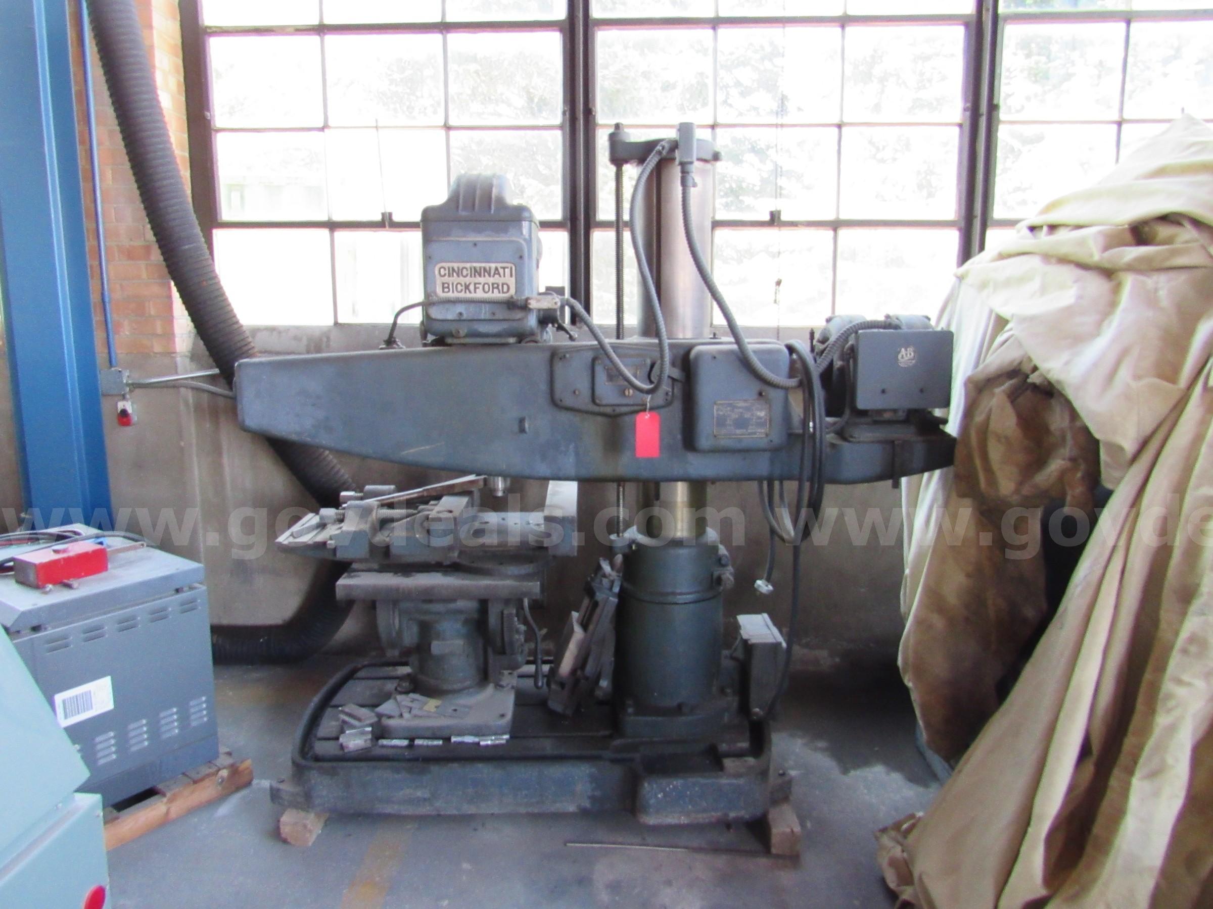 Cincinnati Bickford Radial Drill Press U3456 * CONDITION UNKNOWN *