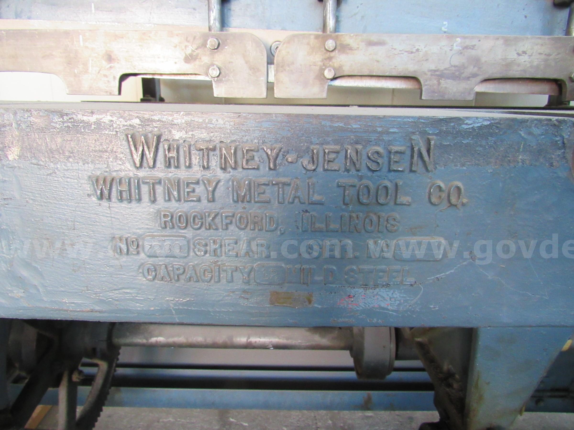 Whitney - Jensen Sheat U3457 * CONDITION UNKNOWN *  U3457 Government Surplus Auction - Photo #4