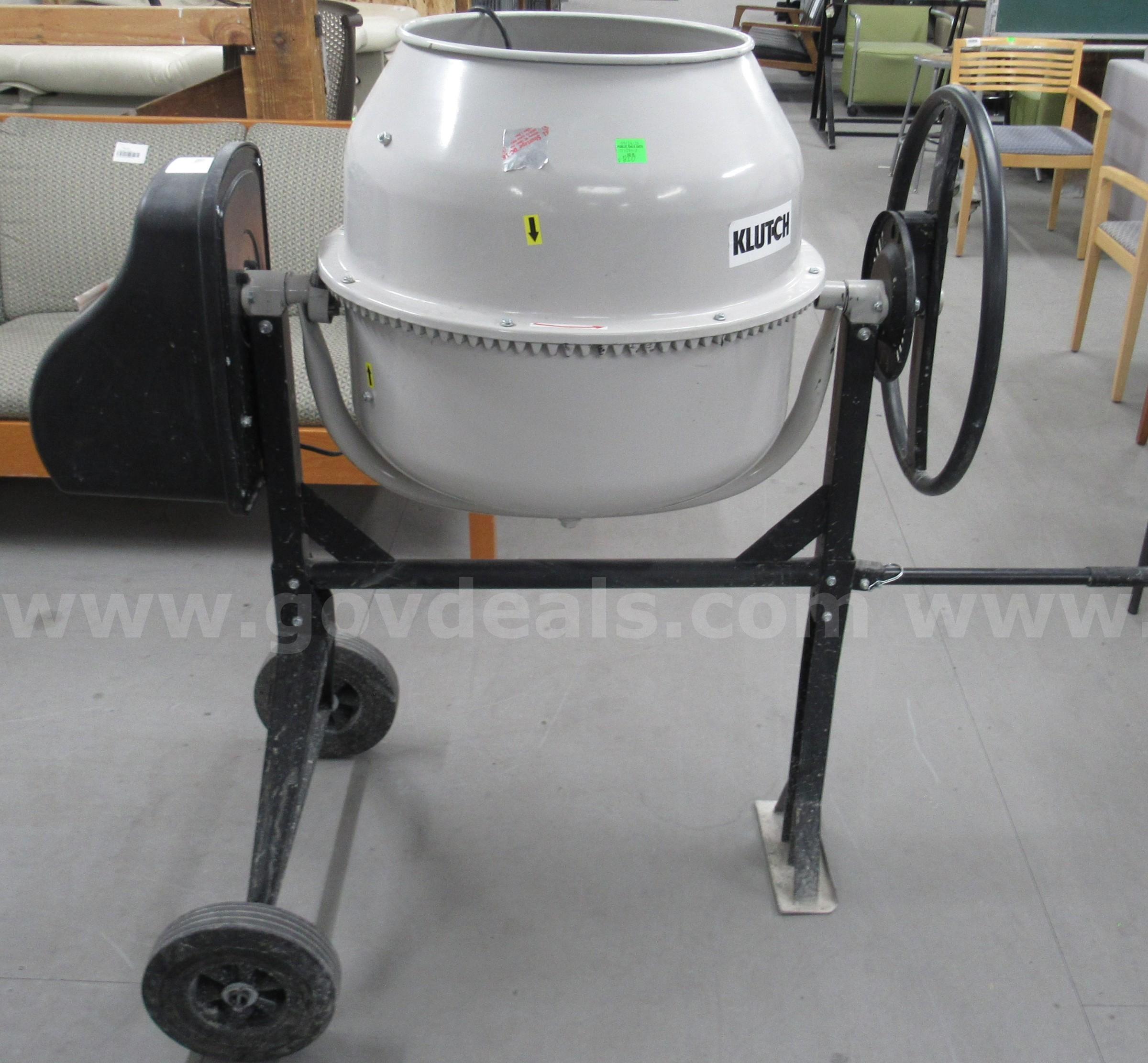 Klutch Cement Mixer U3566