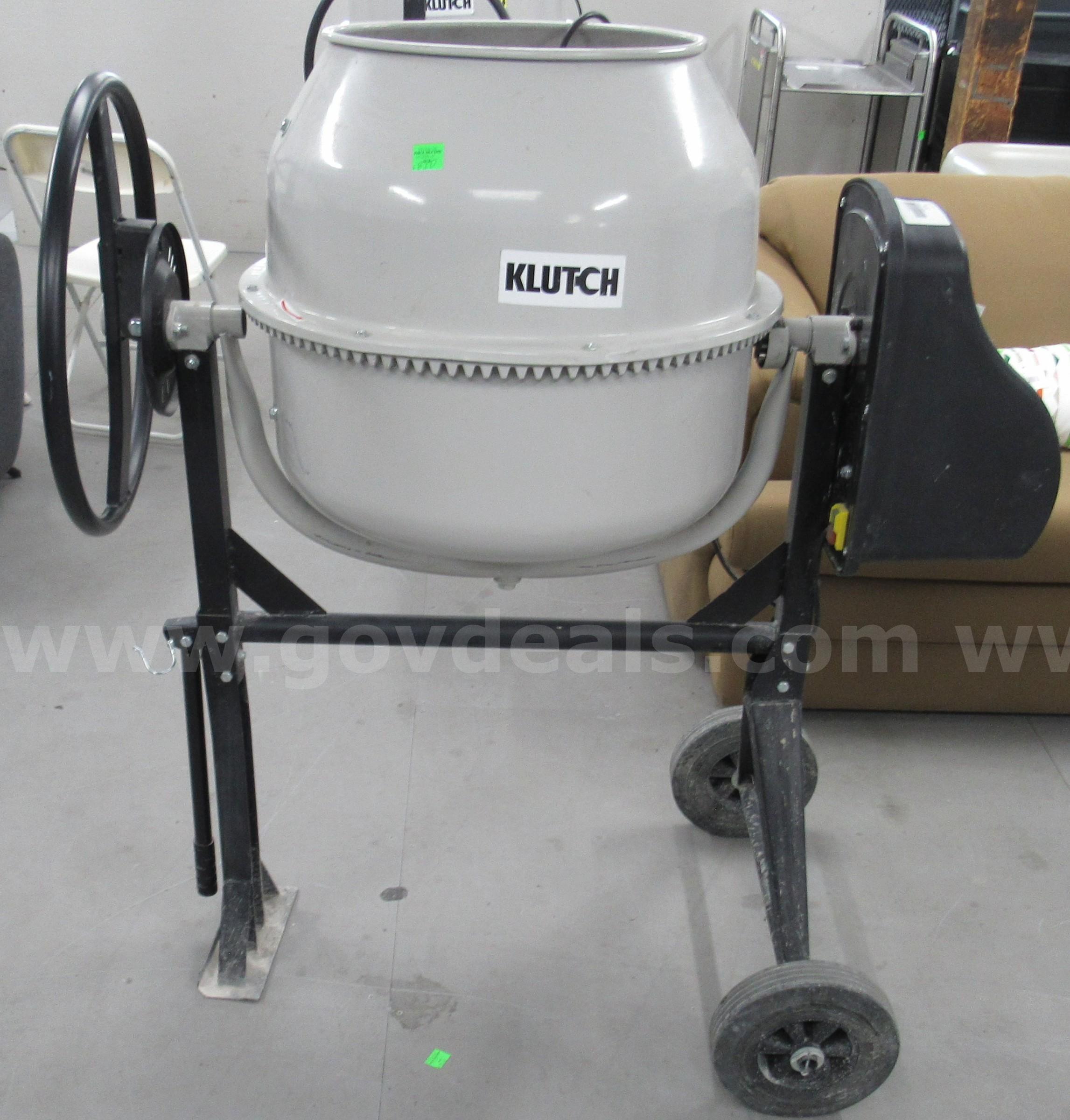 Klutch Cement Mixer U3568  U3568 Government Surplus Auction - Photo #3