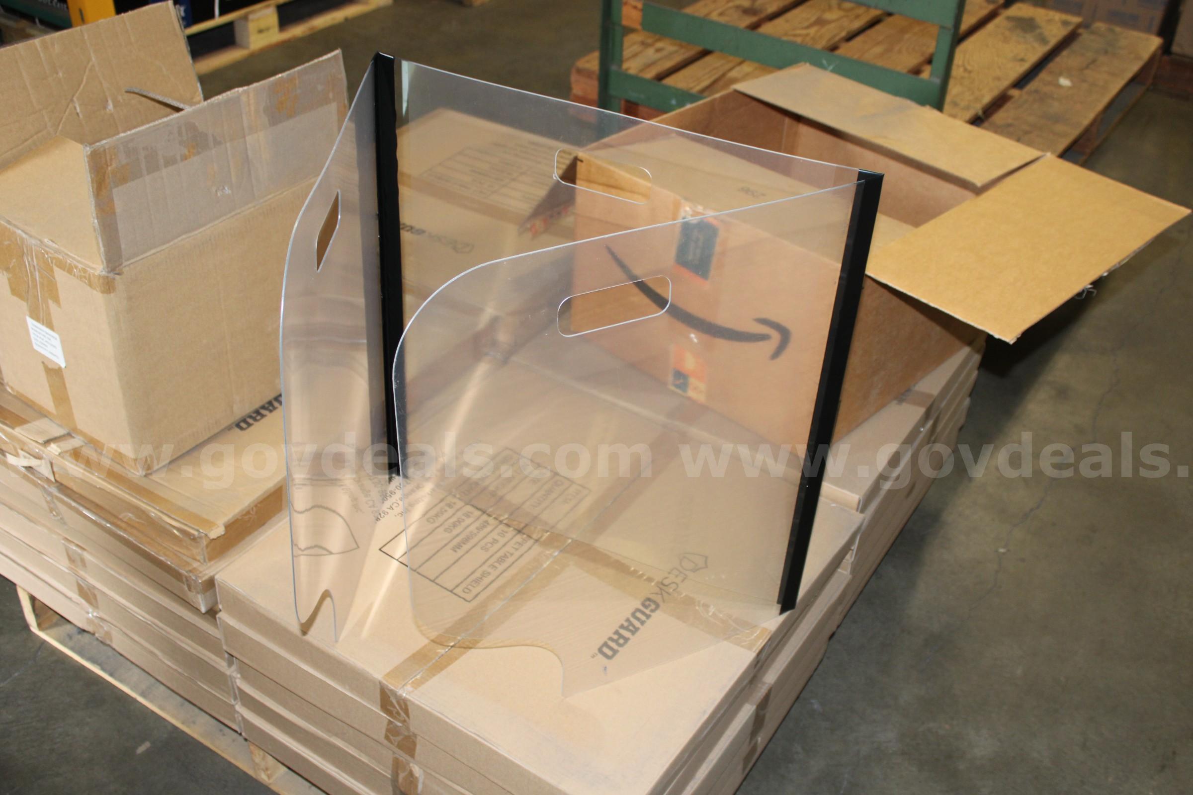 Tri-Fold Plastic Student Desk Shields-Portable Deskguard  Government Surplus Auction - Primary Photo