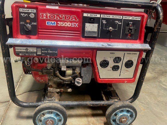 Generator Honda EM3500SX Honda EM3500SX Government Surplus Auction - Photo #6