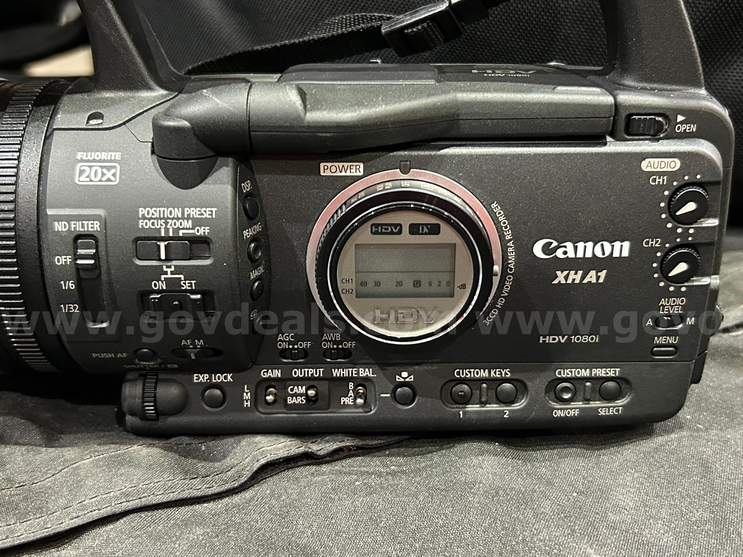 Professional HDV Camcorder Canon XHA1 Government Surplus Auction - Photo #2