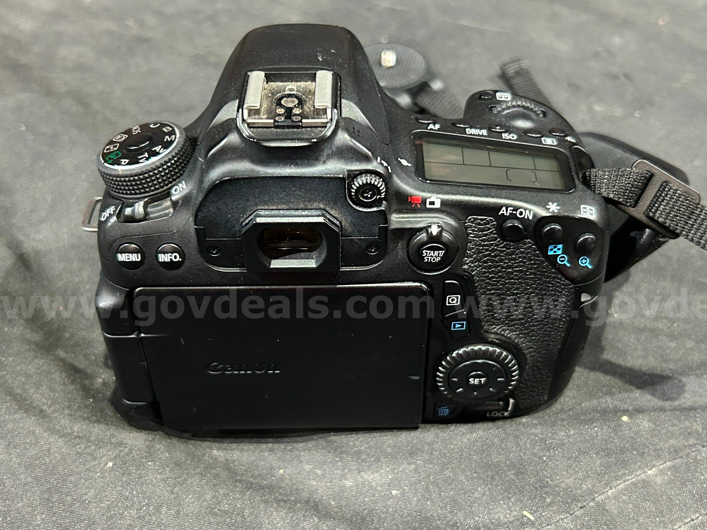 DSLR Camera Canon EOS 70D Government Surplus Auction - Photo #5