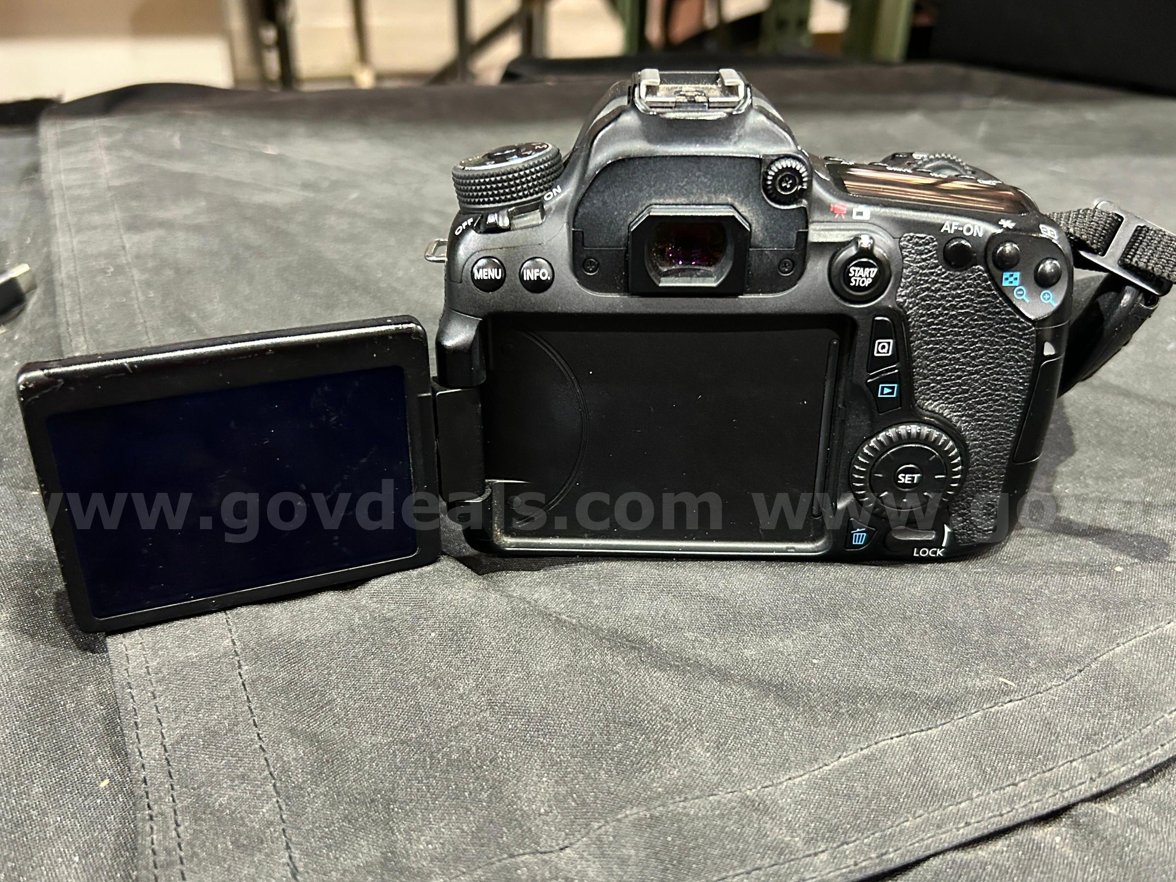 DSLR Camera Canon EOS 70D Government Surplus Auction - Photo #6