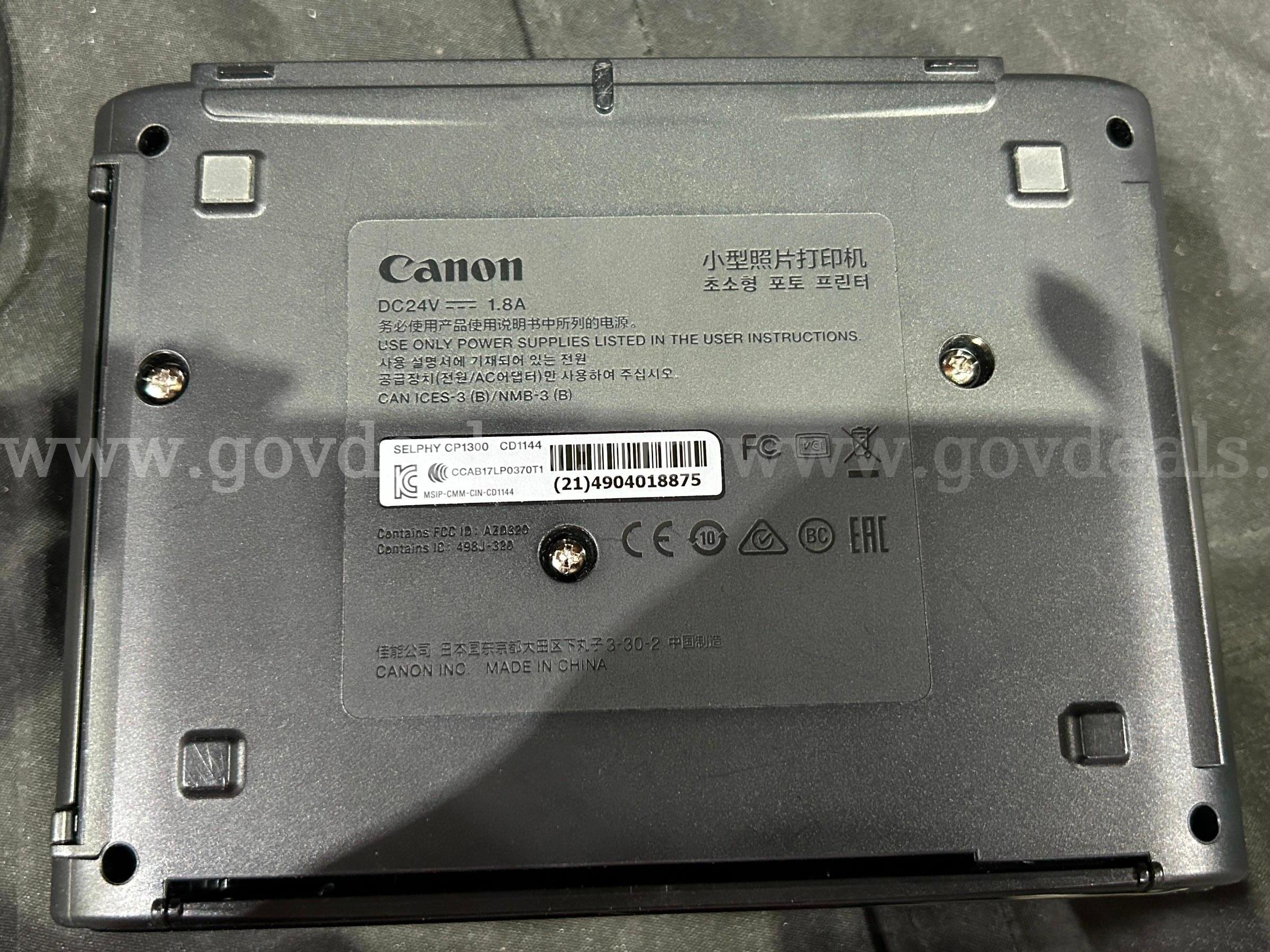 Printer Canon Selphy CP 1300 Government Surplus Auction - Photo #5