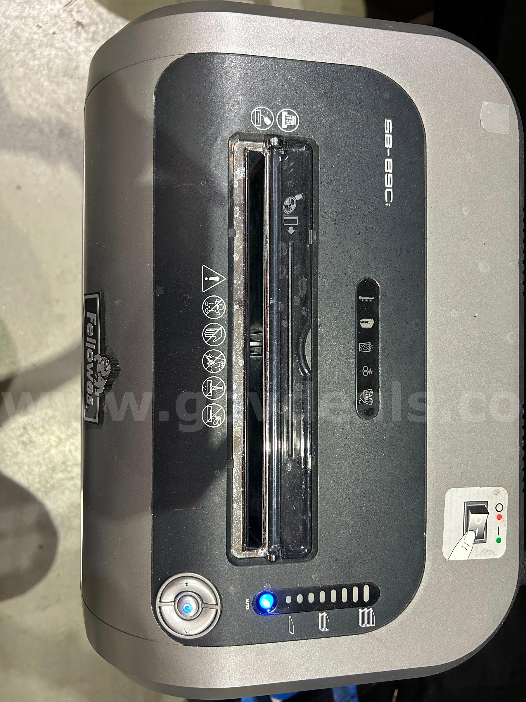 Shredder Fellowes sb-89ci Government Surplus Auction - Photo #2