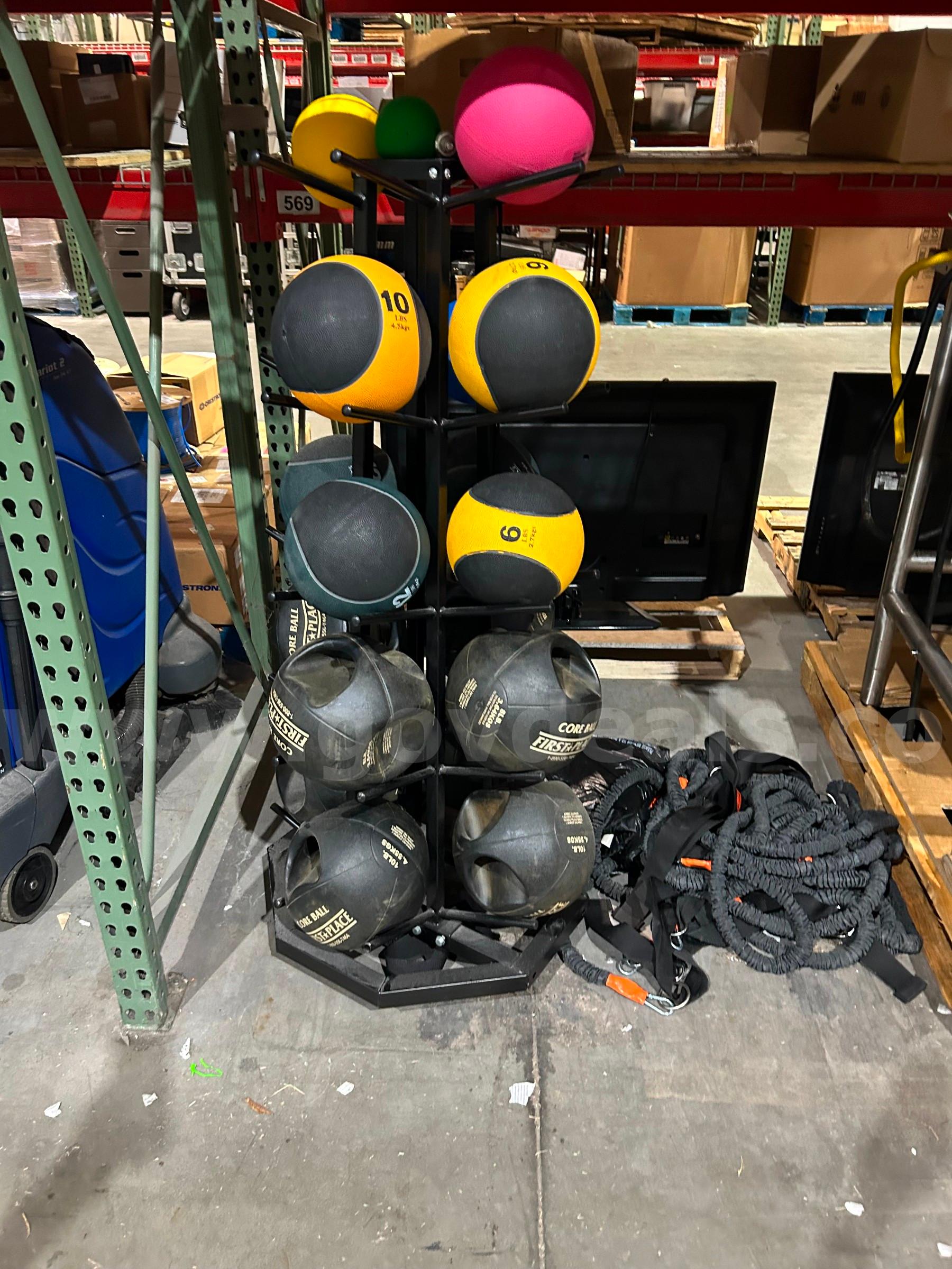 Medicine Balls & Rack First Place  Government Surplus Auction - Primary Photo