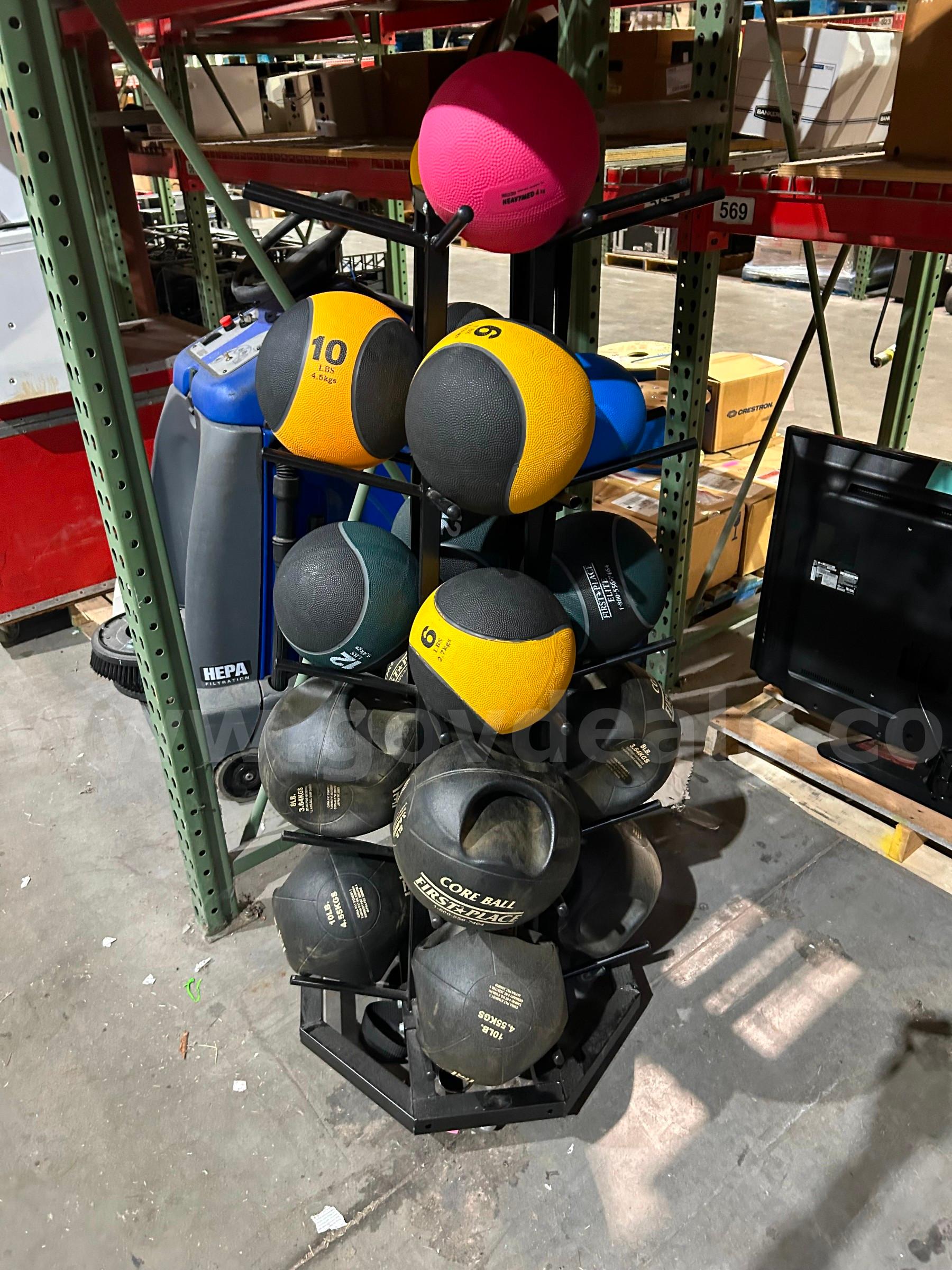 Medicine Balls & Rack First Place  Government Surplus Auction - Photo #3