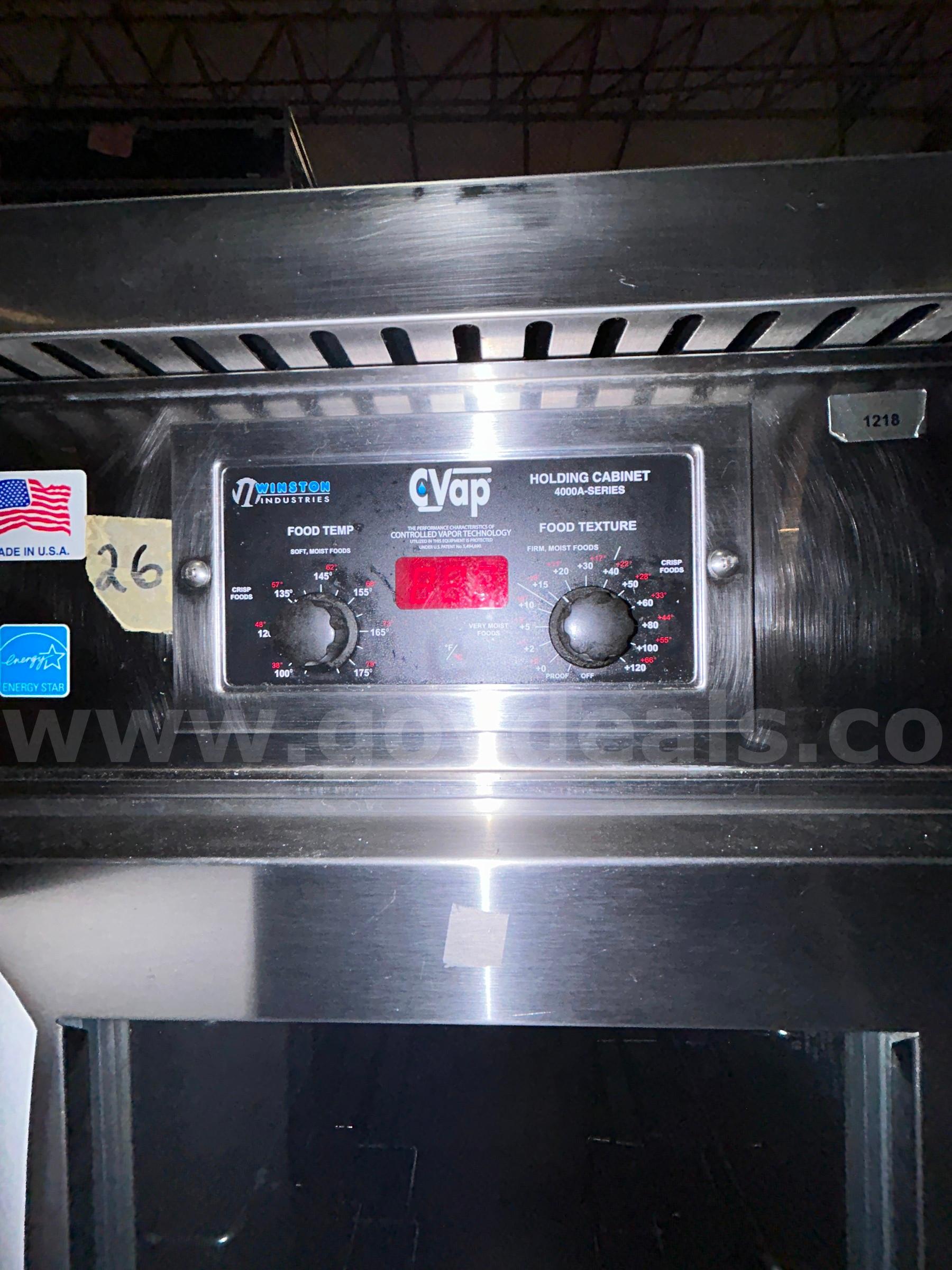 Pass Thru Proofer/Holding Cabinet - Parts  4000A-Series Government Surplus Auction - Photo #2