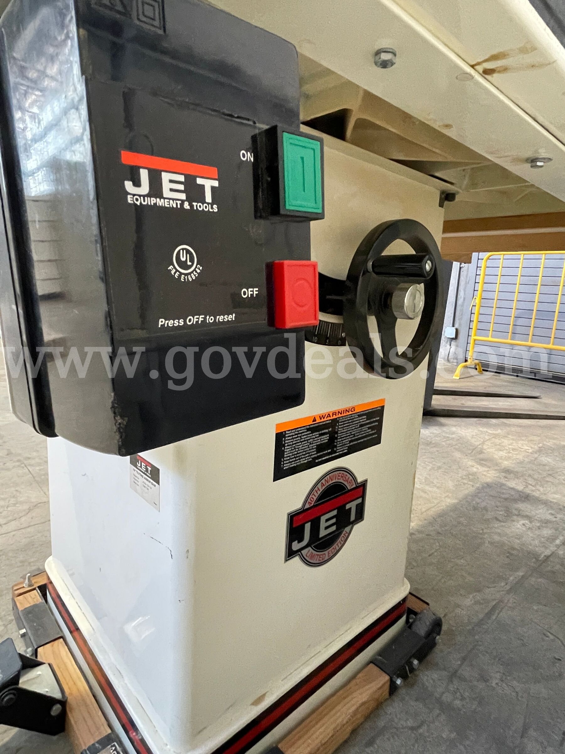 JET Tilt Arbor Saw JET  Government Surplus Auction - Photo #3