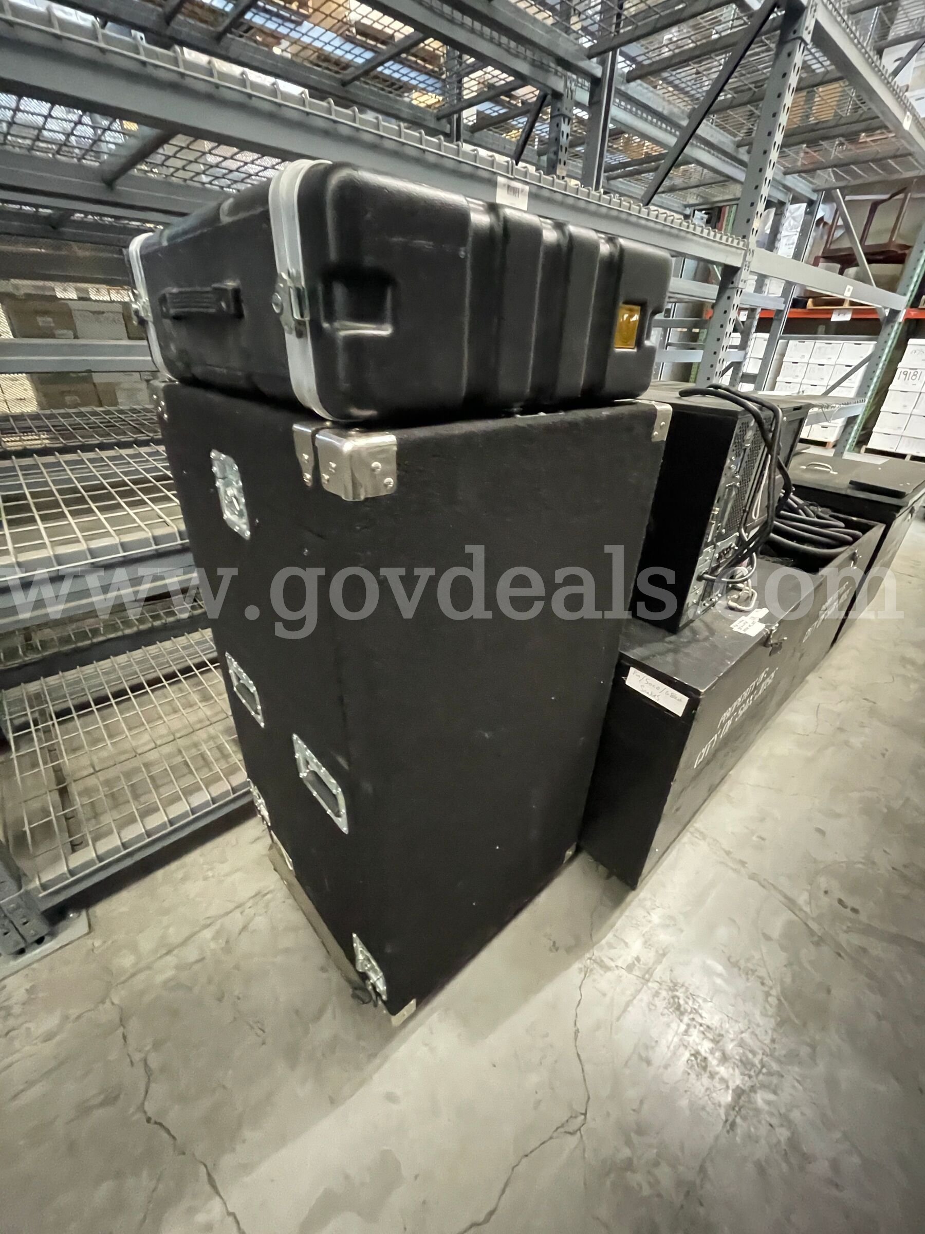 Large Lot of Equipment from Theater, Wooden Box w/Cables, Crest Console, APC Battery Backup   Government Surplus Auction - Photo #5
