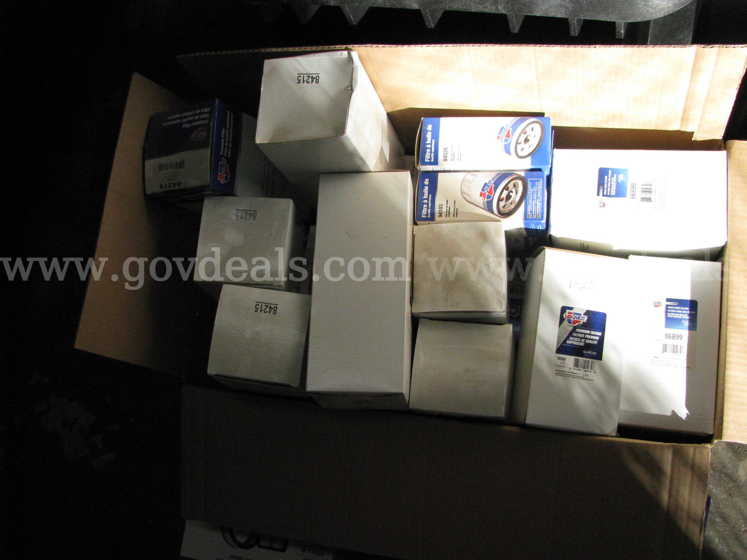 Carquest Air, Oil and Fuel Filters Carquest  Government Surplus Auction - Photo #2