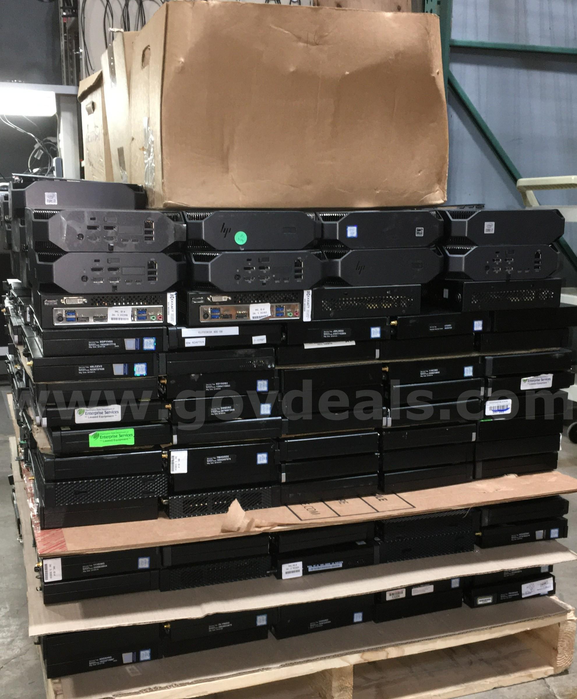 Mixed Mini Desktop Lot ~505 Units - Mixed Specs (ID# 46235) (H13-01L) (C4K) Dell / Lenovo / HP 505 Government Surplus Auction - Photo #2