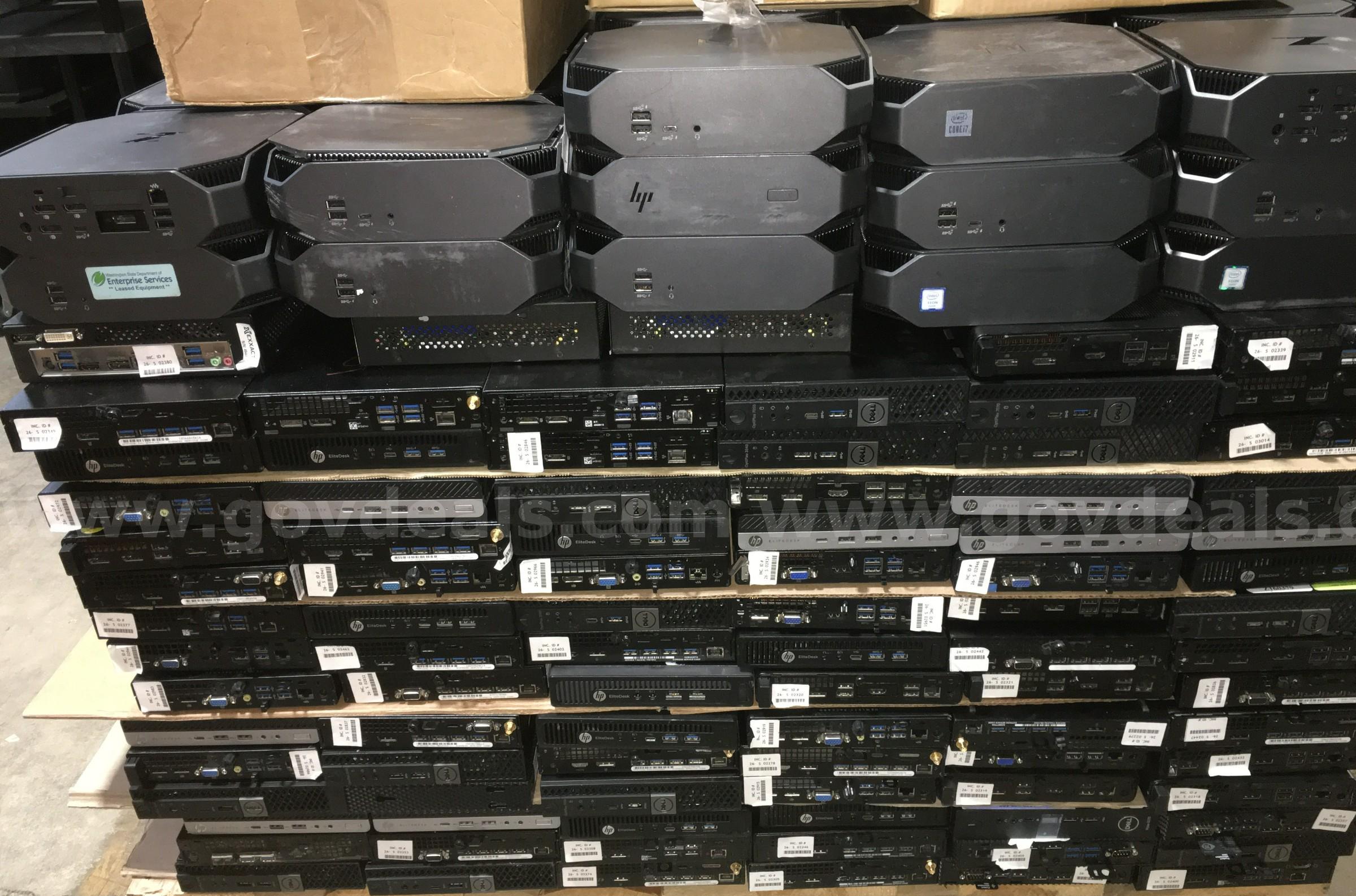 Mixed Mini Desktop Lot ~505 Units - Mixed Specs (ID# 46235) (H13-01L) (C4K) Dell / Lenovo / HP 505 Government Surplus Auction - Photo #4