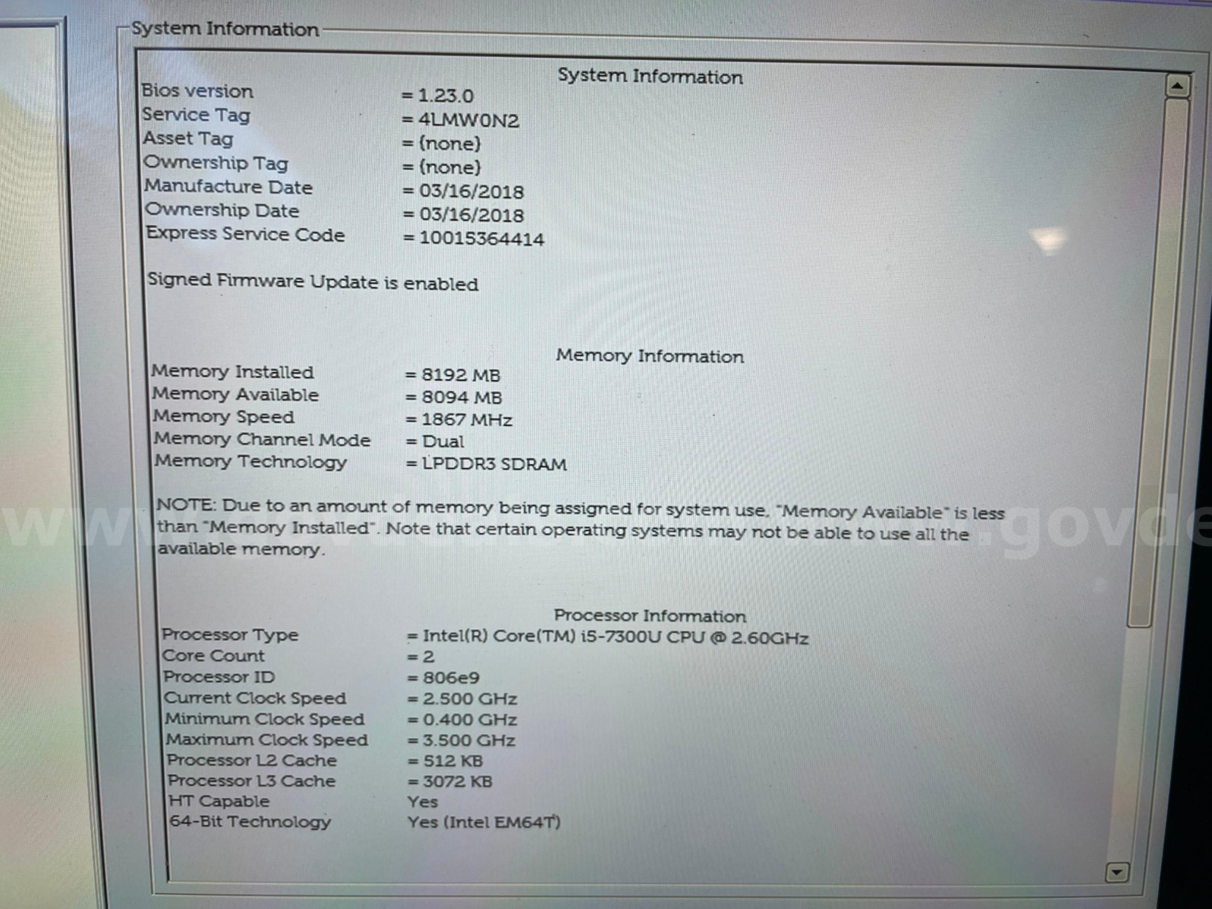 Dell Latitude 5285 2-in-1 | Windows 10 Installer Ready! (ID# 46584) (D-Case) (No UPC) ($10) Dell 5285 Government Surplus Auction - Photo #3