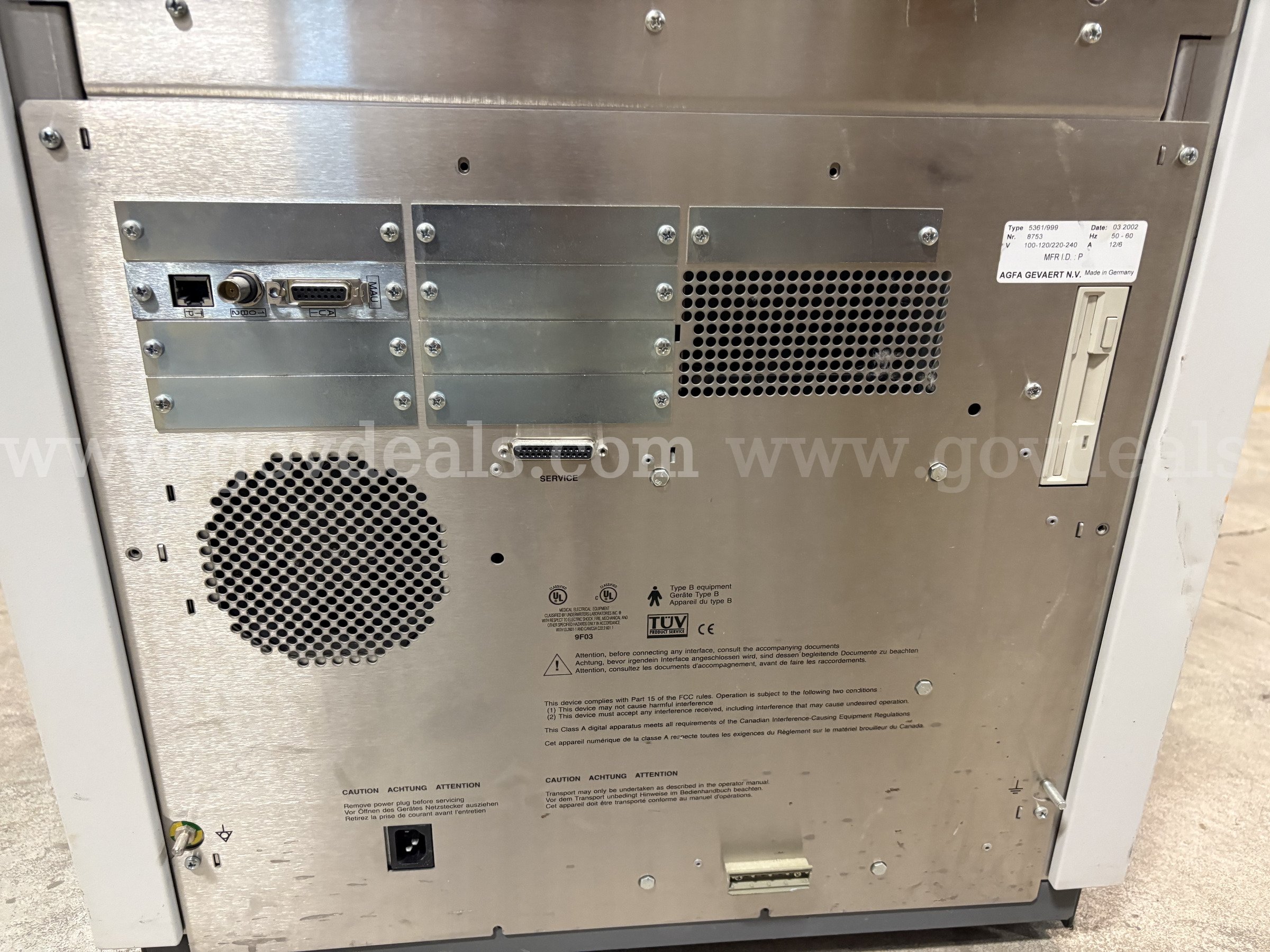 Agfa DryStar 3000 Diagnostic Printer (ID# 46930) (J03-2L) (26-1931-9) 300 Agfa 3000 Government Surplus Auction - Photo #5