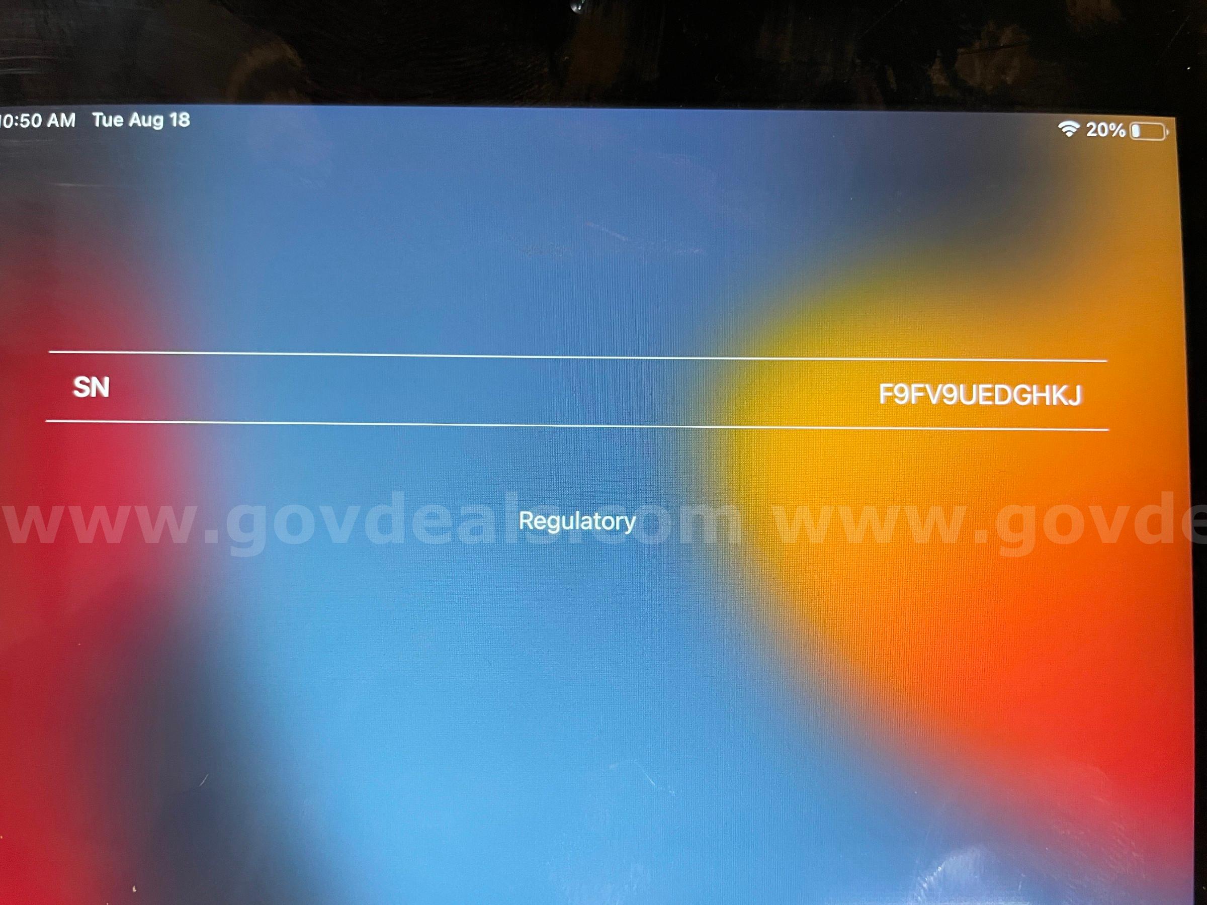 iPad Mini 4 | WiFi only | 128GB (ID# 47331) (D-Case) (NoUPC) Apple iPad Mini Government Surplus Auction - Photo #2