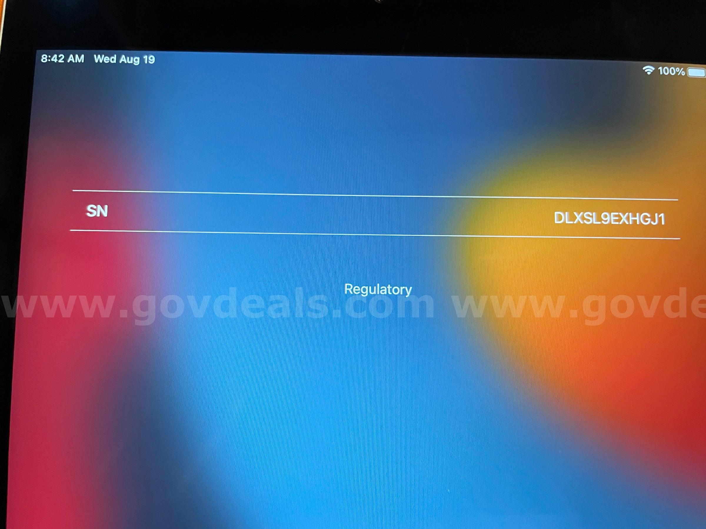 iPad Mini 4 | WiFi only | 32GB (ID# 47382) (D-Case) (NoUPC) Apple iPad Mini Government Surplus Auction - Photo #2