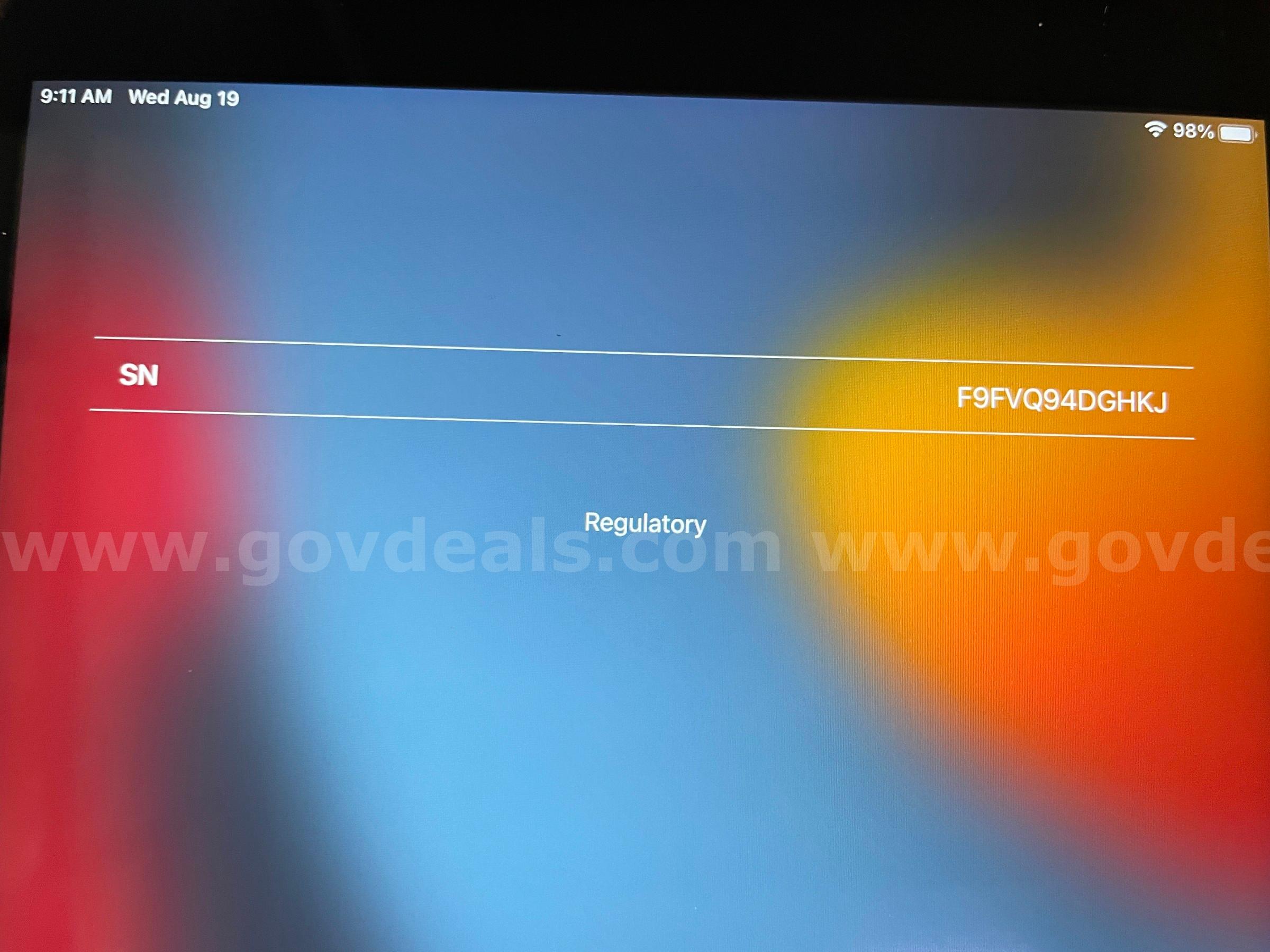 iPad Mini 4 | WiFi only | 128GB (ID# 47384) (D-Case) (NoUPC) Apple iPad Mini Government Surplus Auction - Photo #2