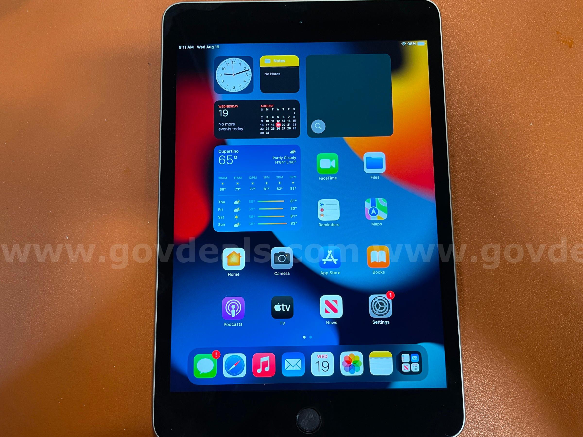 iPad Mini 4 | WiFi only | 128GB (ID# 47384) (D-Case) (NoUPC) Apple iPad Mini Government Surplus Auction - Photo #3