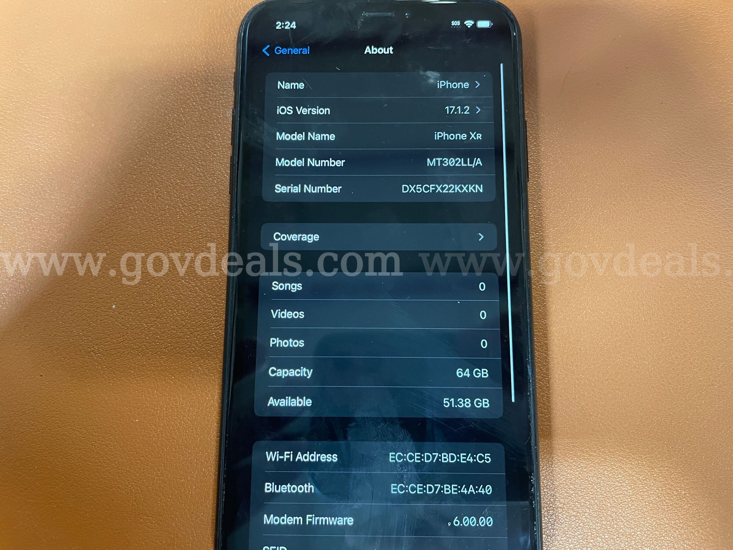 iPhone XR | 64GB | Black (ID# 47543) (D-Case) (NoUPC) Apple iPhone Government Surplus Auction - Photo #5