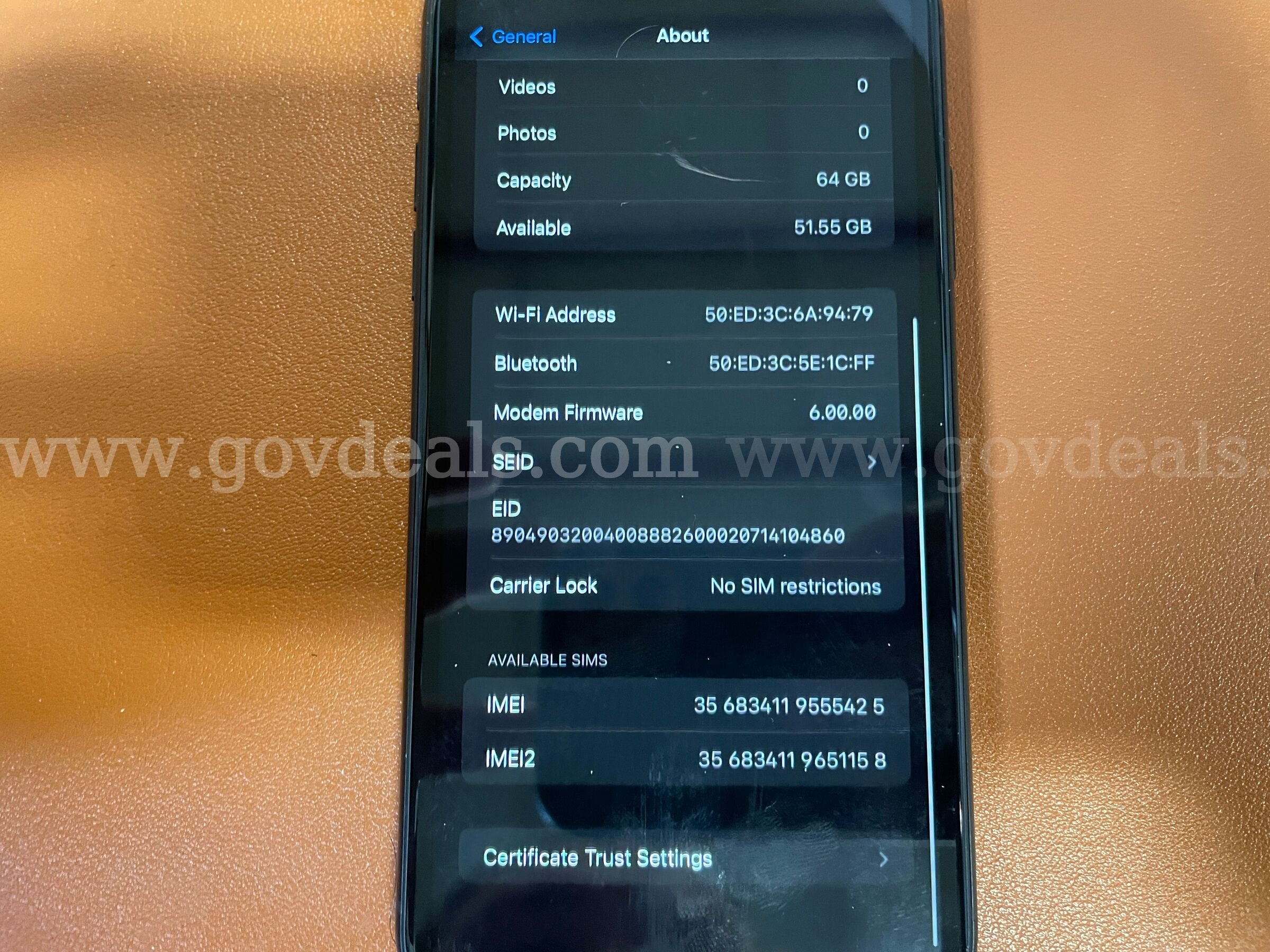 iPhone XR | 64GB | Black (ID# 47547) (D-Case) (NoUPC) Apple iPhone Government Surplus Auction - Photo #6