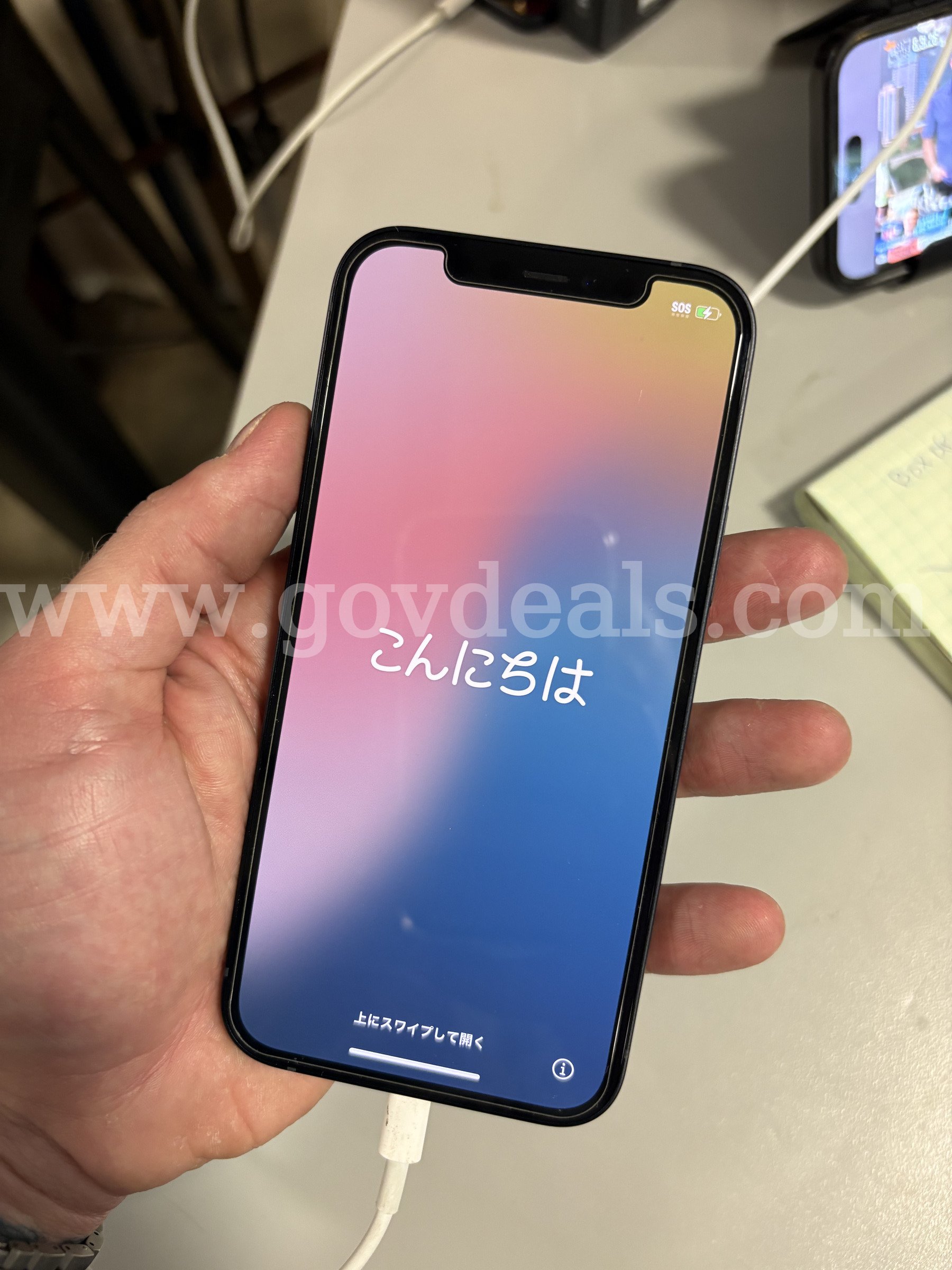 Apple iPhone 12 64GB Black – Tested – Wi-Fi, Cameras & Touch Screen Working (ID# 47576) (J1-2R) (No UPC) (#2) Apple iPhone 12 Government Surplus Auction - Photo #2