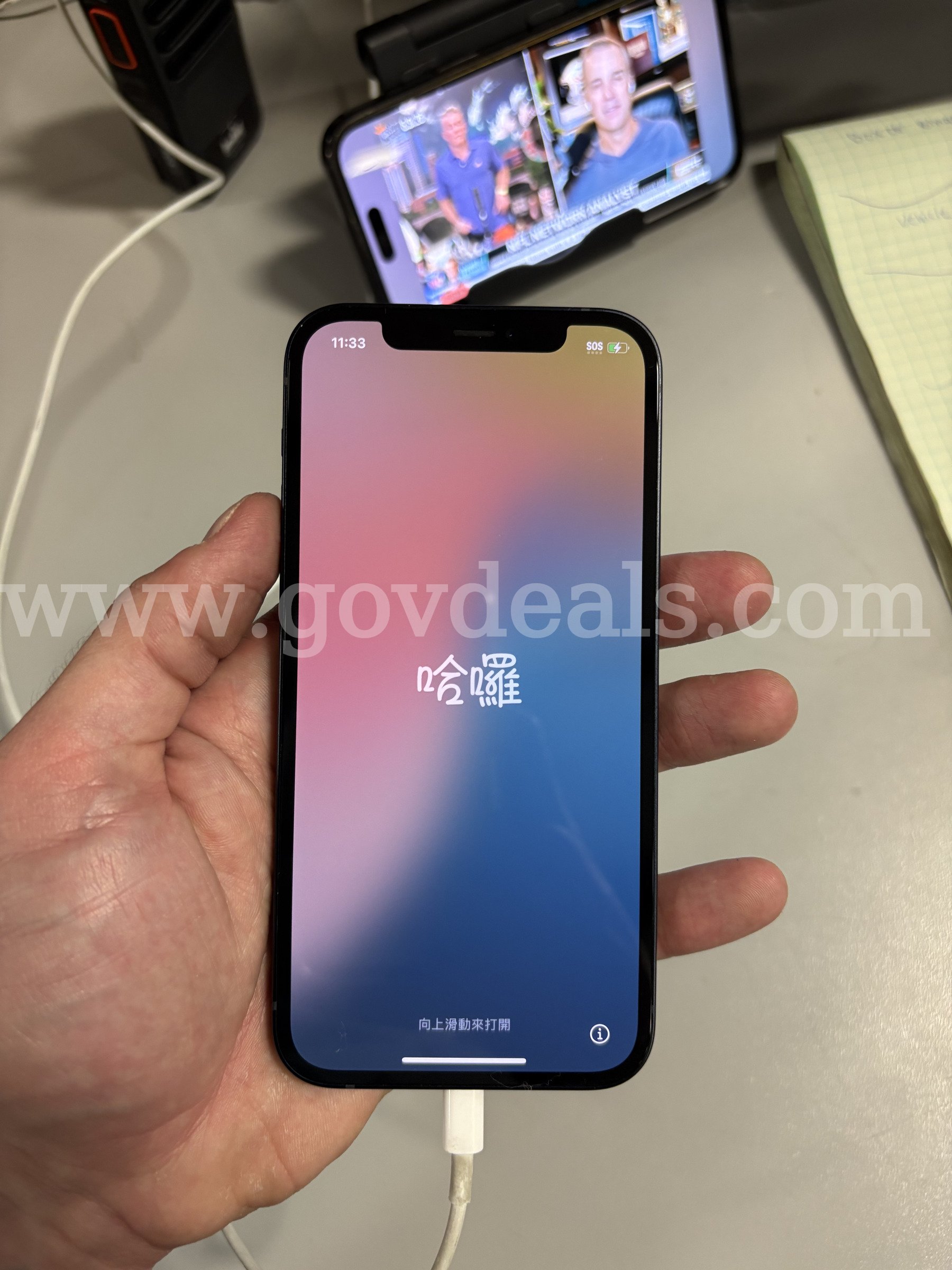 Apple iPhone 12 64GB Black – Unlocked – 100% Battery Health – Tested (ID# 47579) (J01-2R) (No UPC) (#3) Apple iPhone 12 Government Surplus Auction - Photo #2