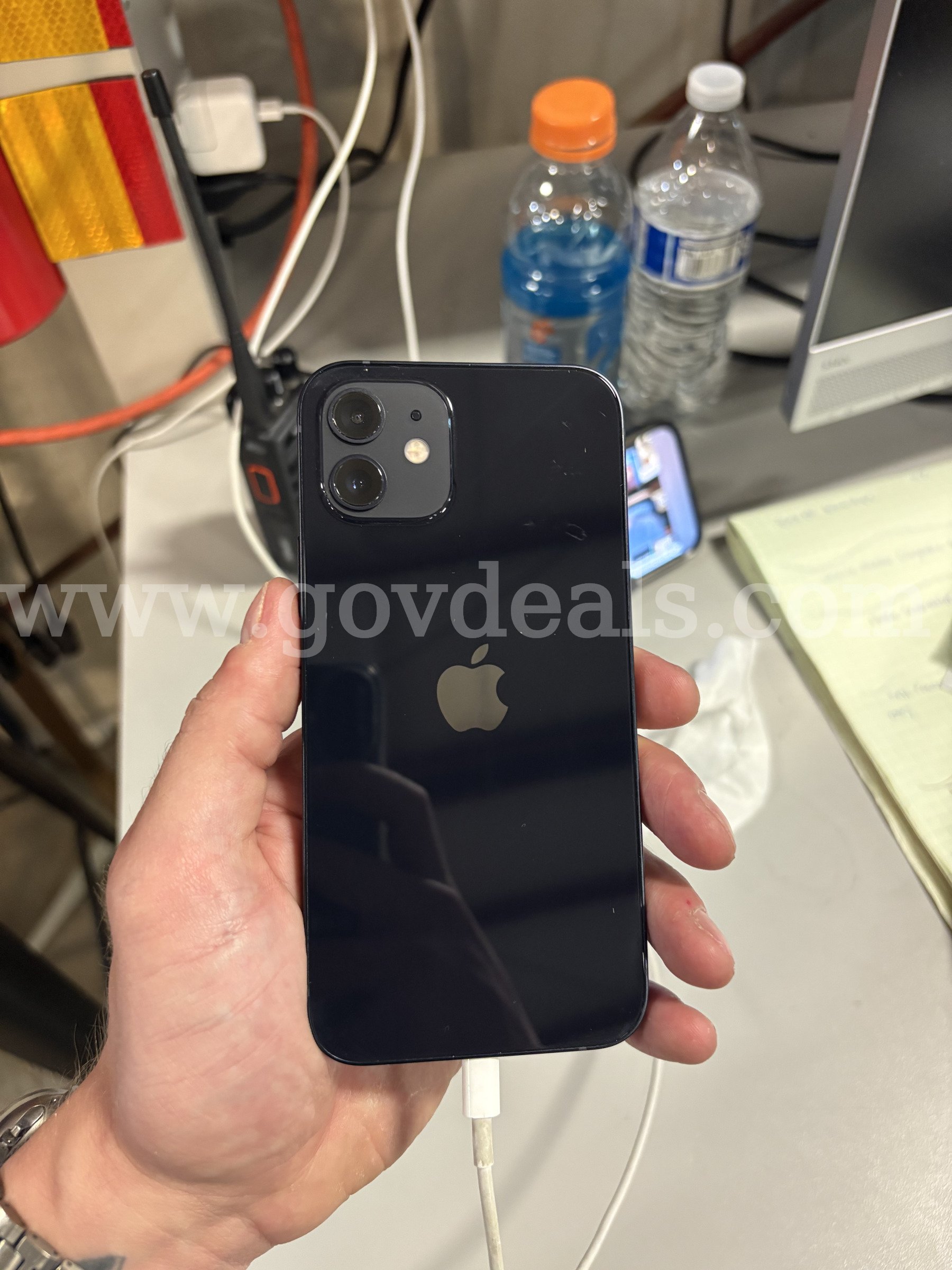 Apple iPhone 12 64GB Black – Unlocked – 100% Battery Health – Tested (ID# 47579) (J01-2R) (No UPC) (#3) Apple iPhone 12 Government Surplus Auction - Photo #3