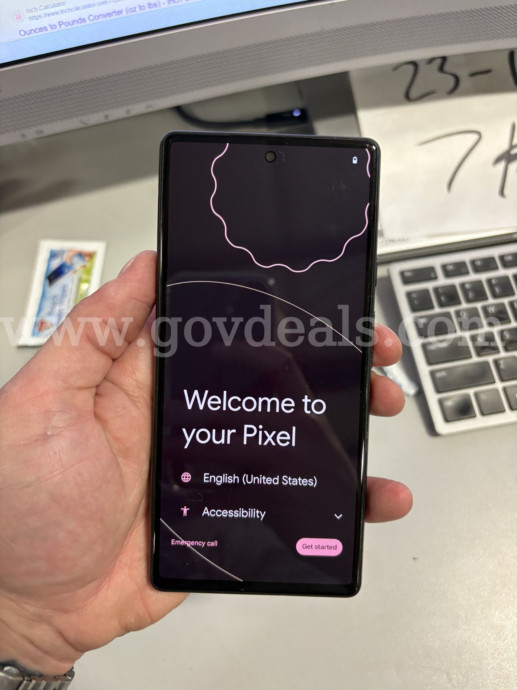 Google Pixel 6 128GB Black – Unlocked – No SIM Restrictions – Tested (ID# 47582) (J1-2R) (No UPC) (#4) Google 128GB Government Surplus Auction - Photo #3