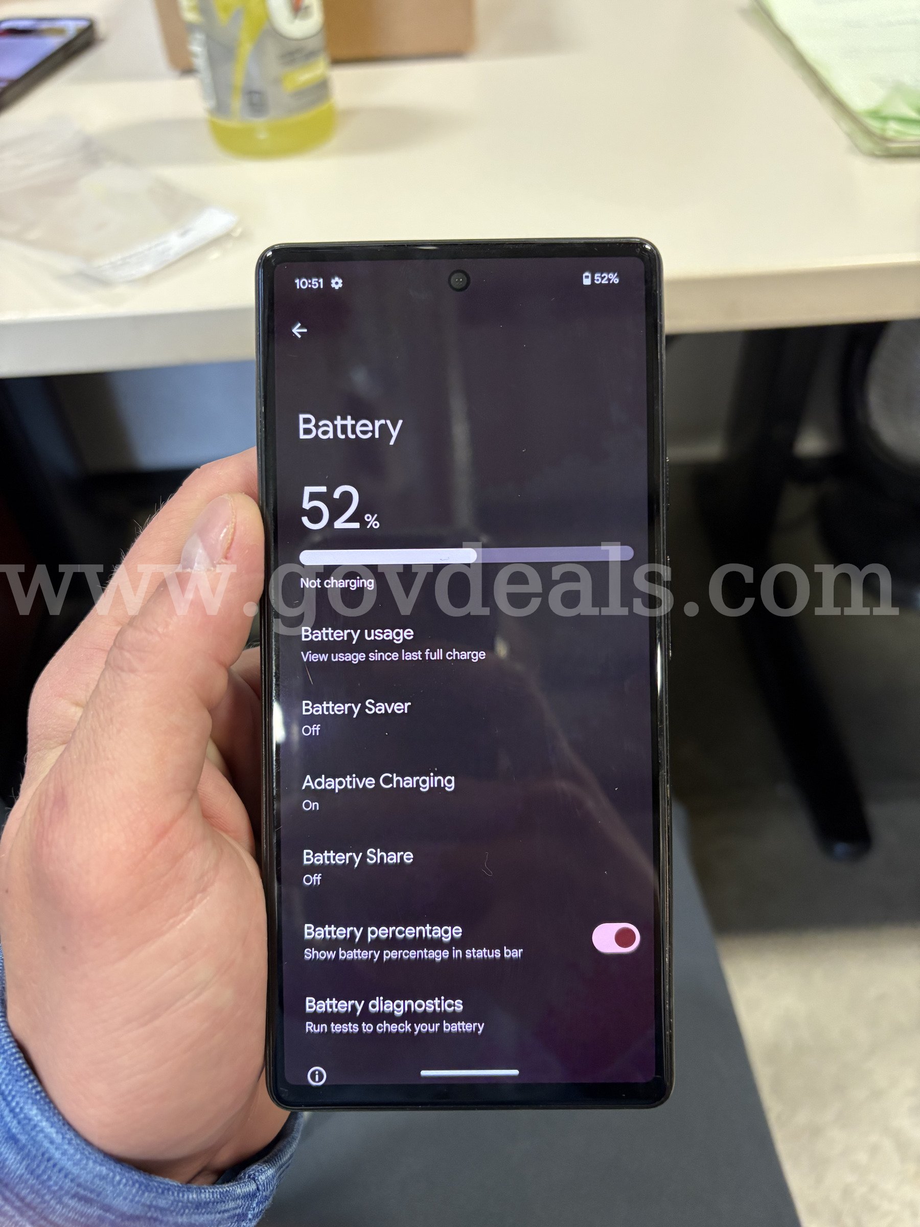 Google Pixel 6 128GB Black – Unlocked – No SIM Restrictions – Tested (ID# 47582) (J1-2R) (No UPC) (#4) Google 128GB Government Surplus Auction - Photo #6