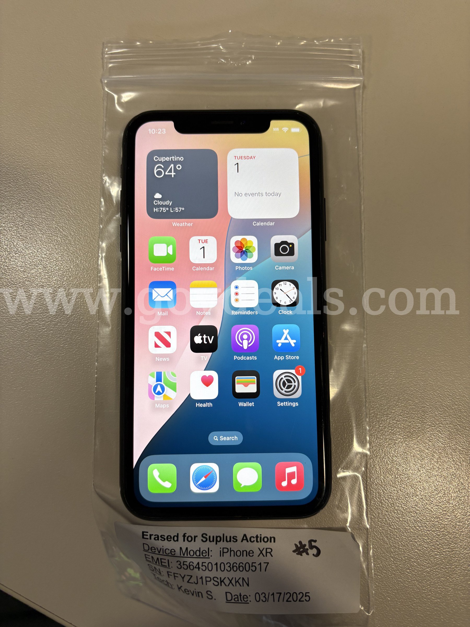 Apple iPhone XR 64GB Black – Unlocked – 97% Battery Health – Tested (ID# 47584) (J1-2R) (No UPC) (#5)