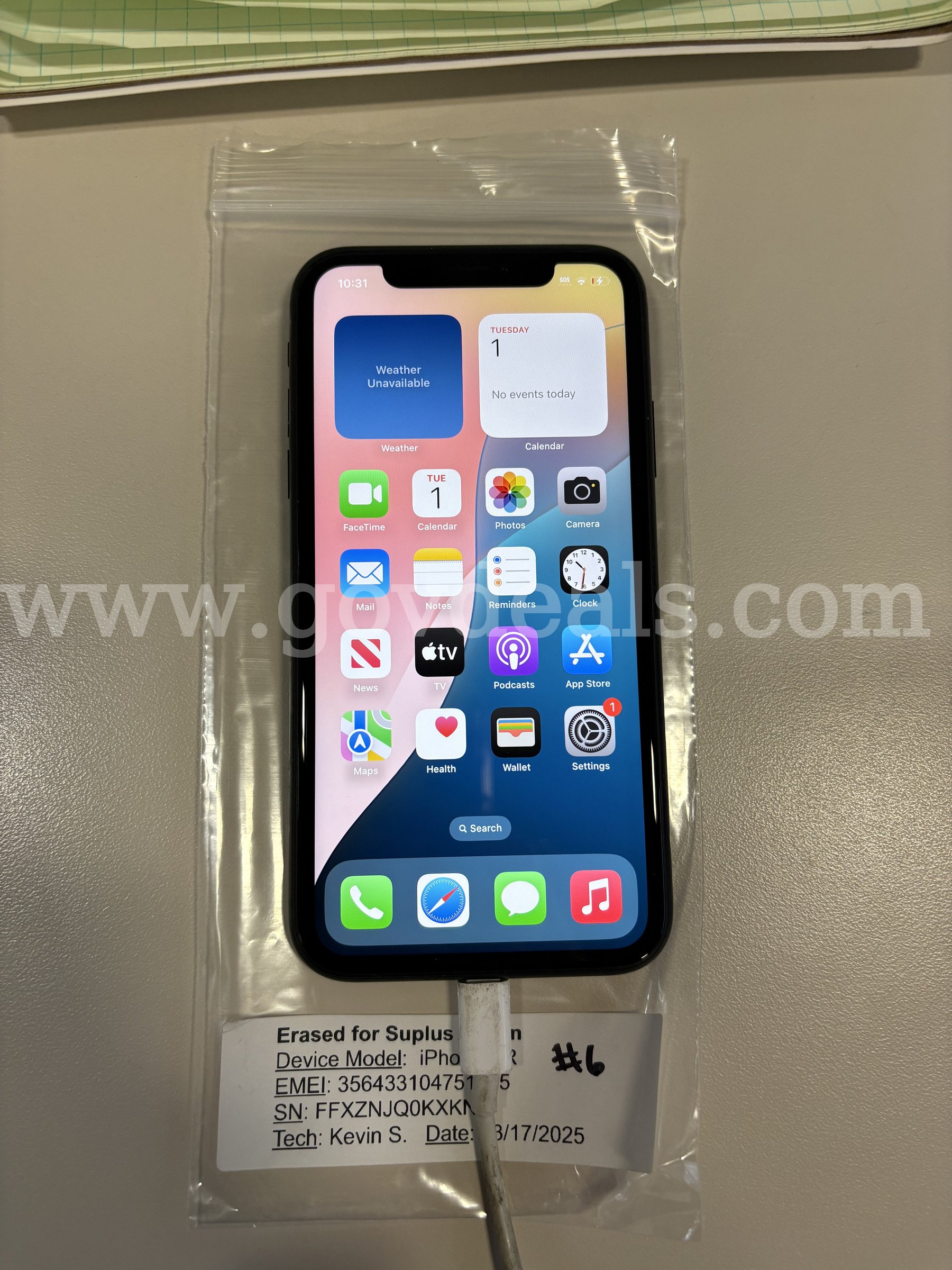 Apple iPhone XR 64GB Black – Unlocked – 89% Battery Health – Tested (ID# 47586) (J1-2R) (No UPC) (#6)