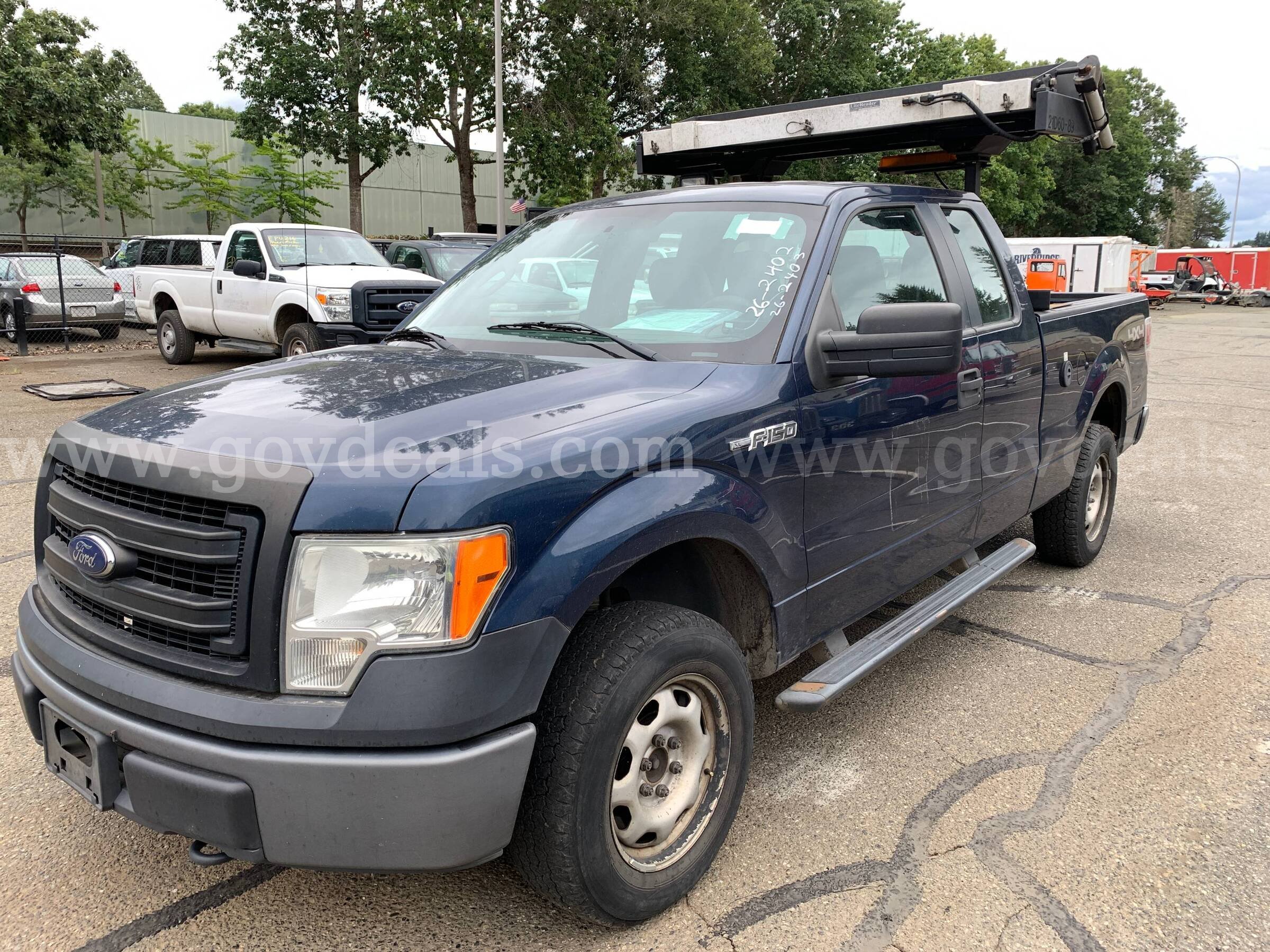 2014 Ford F-150 XL SuperCab 4WD Truck w/ Message Sign *Tow-Away* (ID# 47587) (EF4) (26-2402) 405