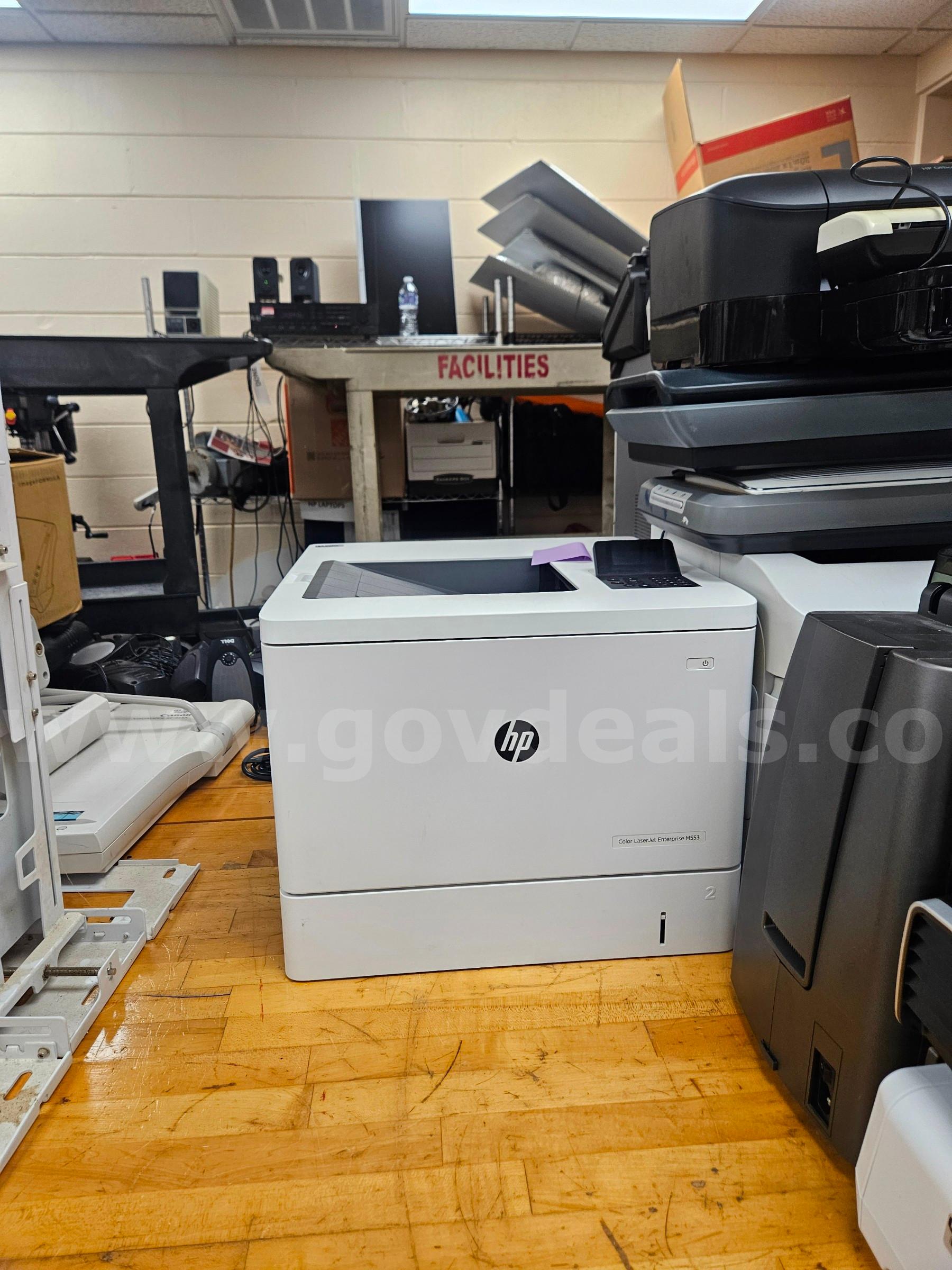 Assortment of Printers and Scanners Fellows & Hewlett Packard  Government Surplus Auction - Photo #2