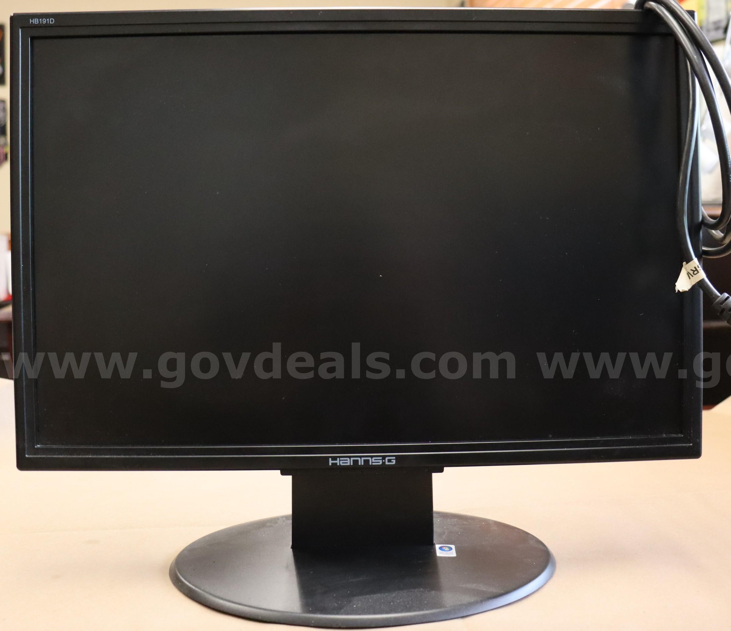 Hanns-G LCD HB191D 19" Monitor Hanns-G HB191D Government Surplus Auction - Primary Photo