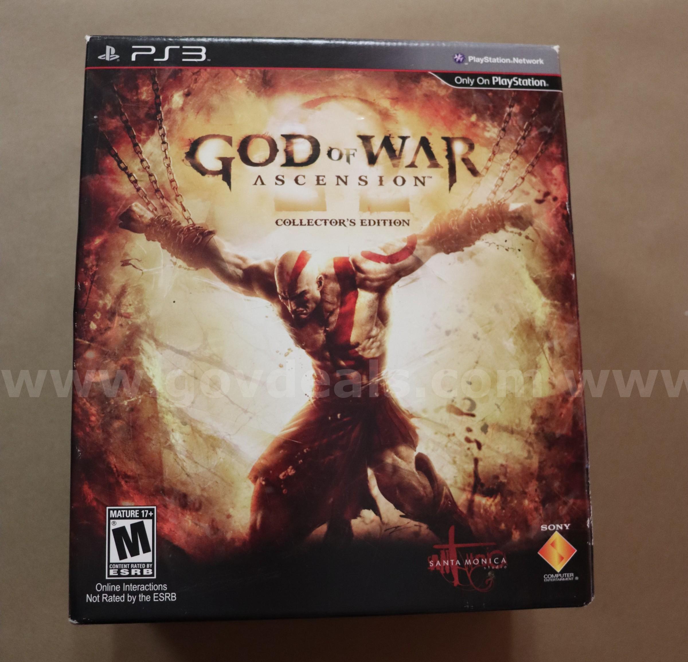 God of War: Ascension PS3 Collector's Box (figure & game) PlayStation  Government Surplus Auction - Primary Photo